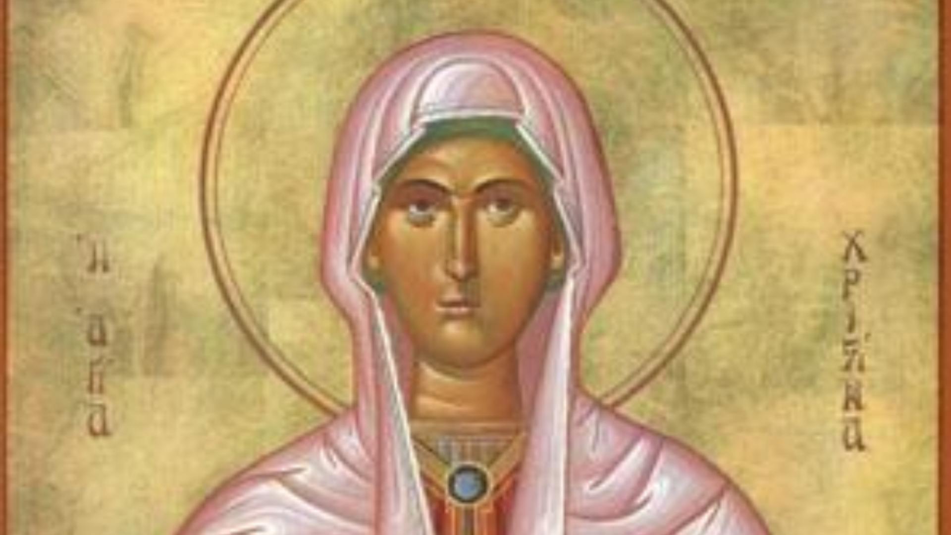 Sărbătoare 24 iulie. O mare muceniță este sărbătorită. Multe femei îi poartă numele. Cui trebuie să-i urezi "La mulți ani!"