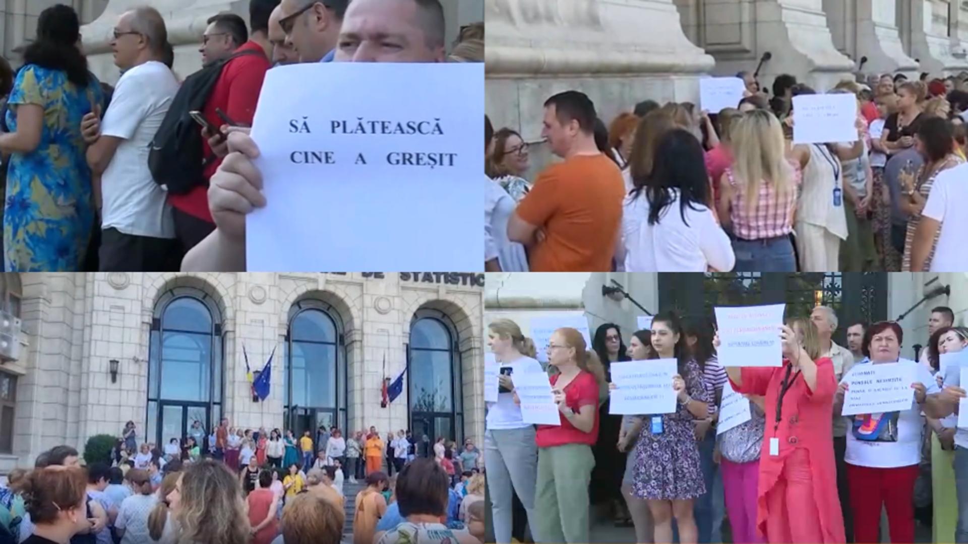Sindicaliștii strâng semnături pentru declanșarea grevei generale! FOTO: Captura Realitatea PLUS