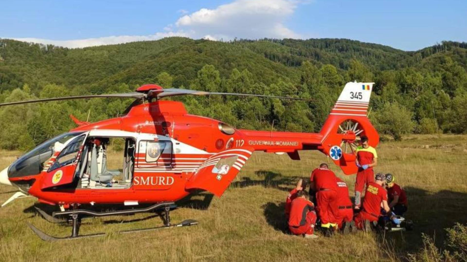 Turist rănit în apropiere de Vârful Piatra Bulzului, din Bihor