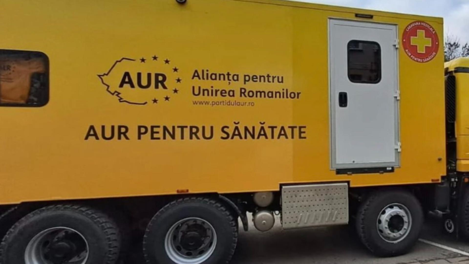 Spitalul Mobil AUR pornește din nou la drum. Nu „ruginește în câmp", ci salvează vieți