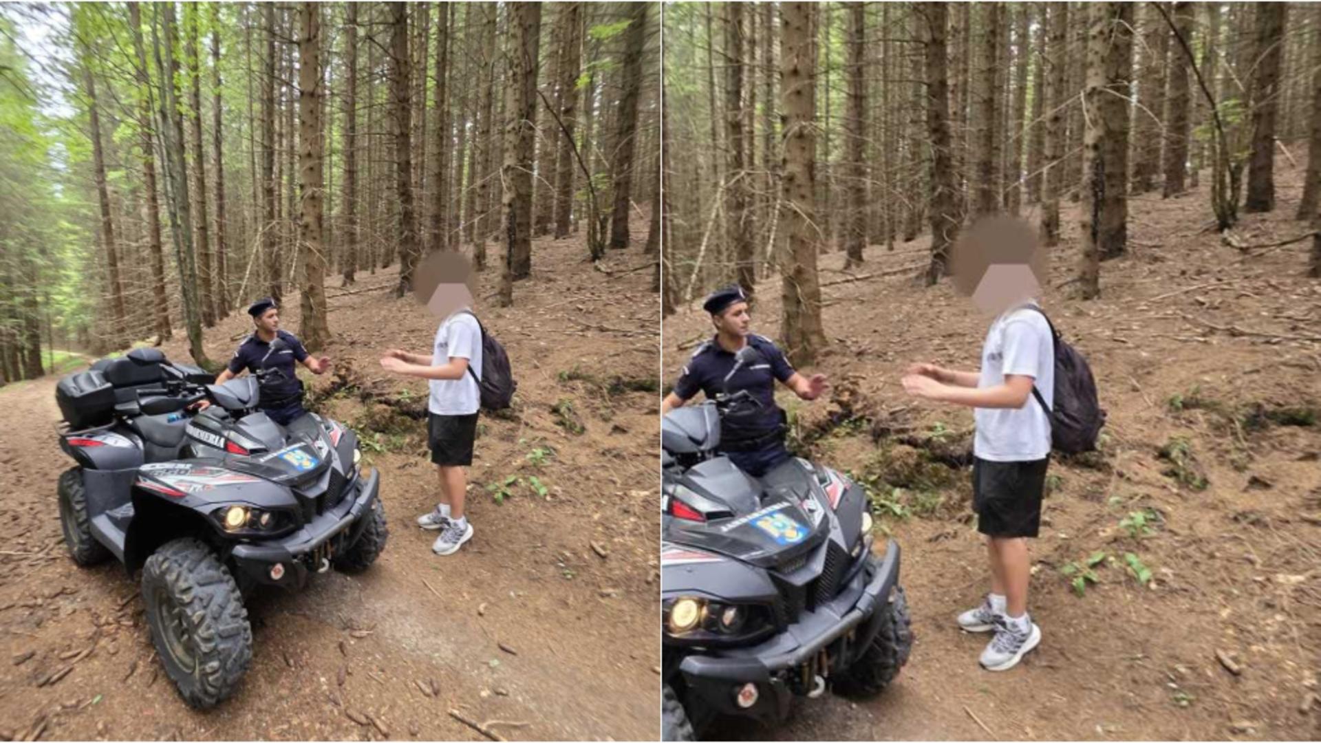 Tânăr plecat în drumeție către Vârful Postăvaru, alergat de urs! 