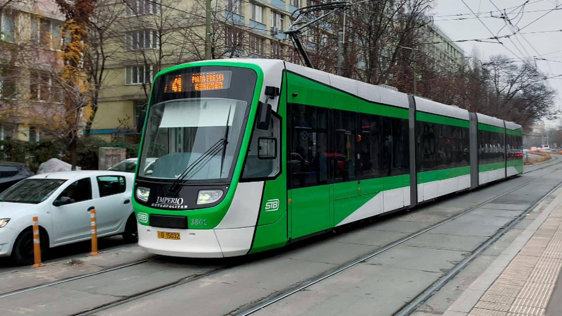 Circulația tramvaielor pe linia 41 va fi reluată mai devreme decât se prognozase inițial