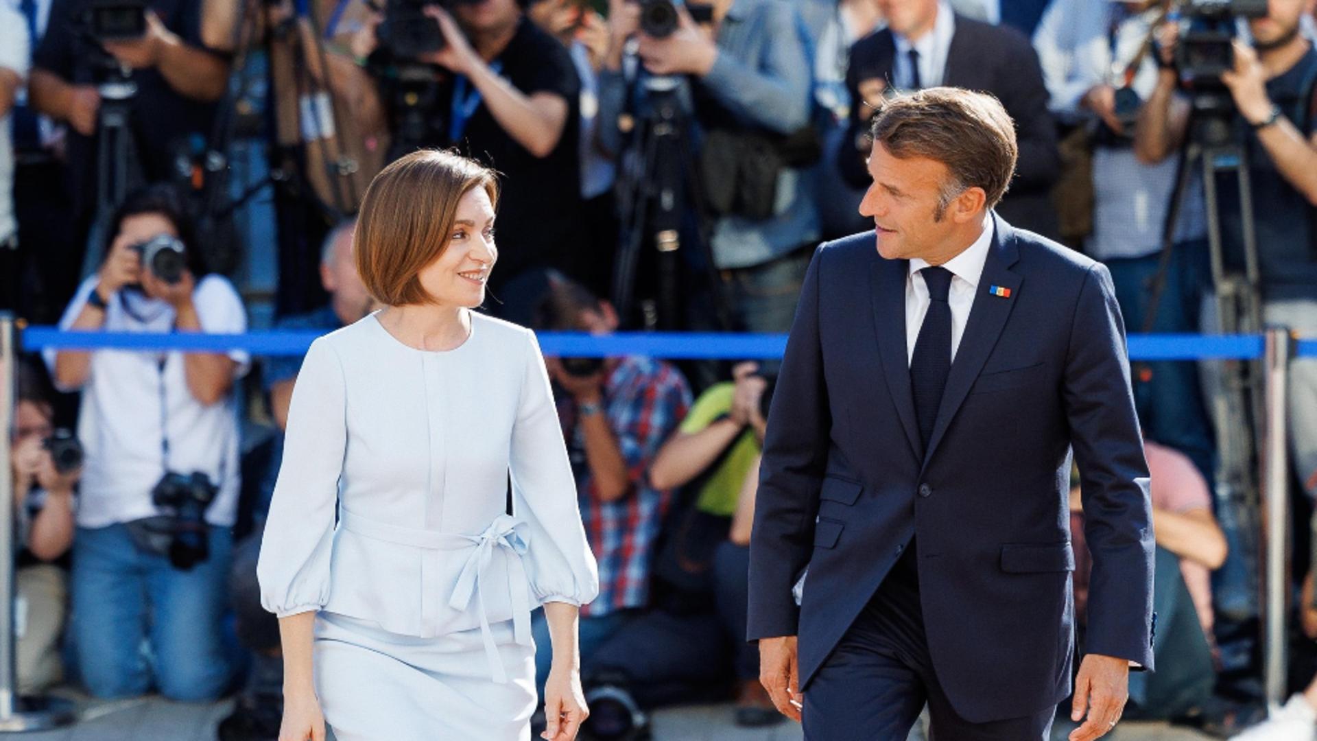 Liderul francez a făcut mai multe vizite la Chișinău (foto: Președiniția Moldovei) 