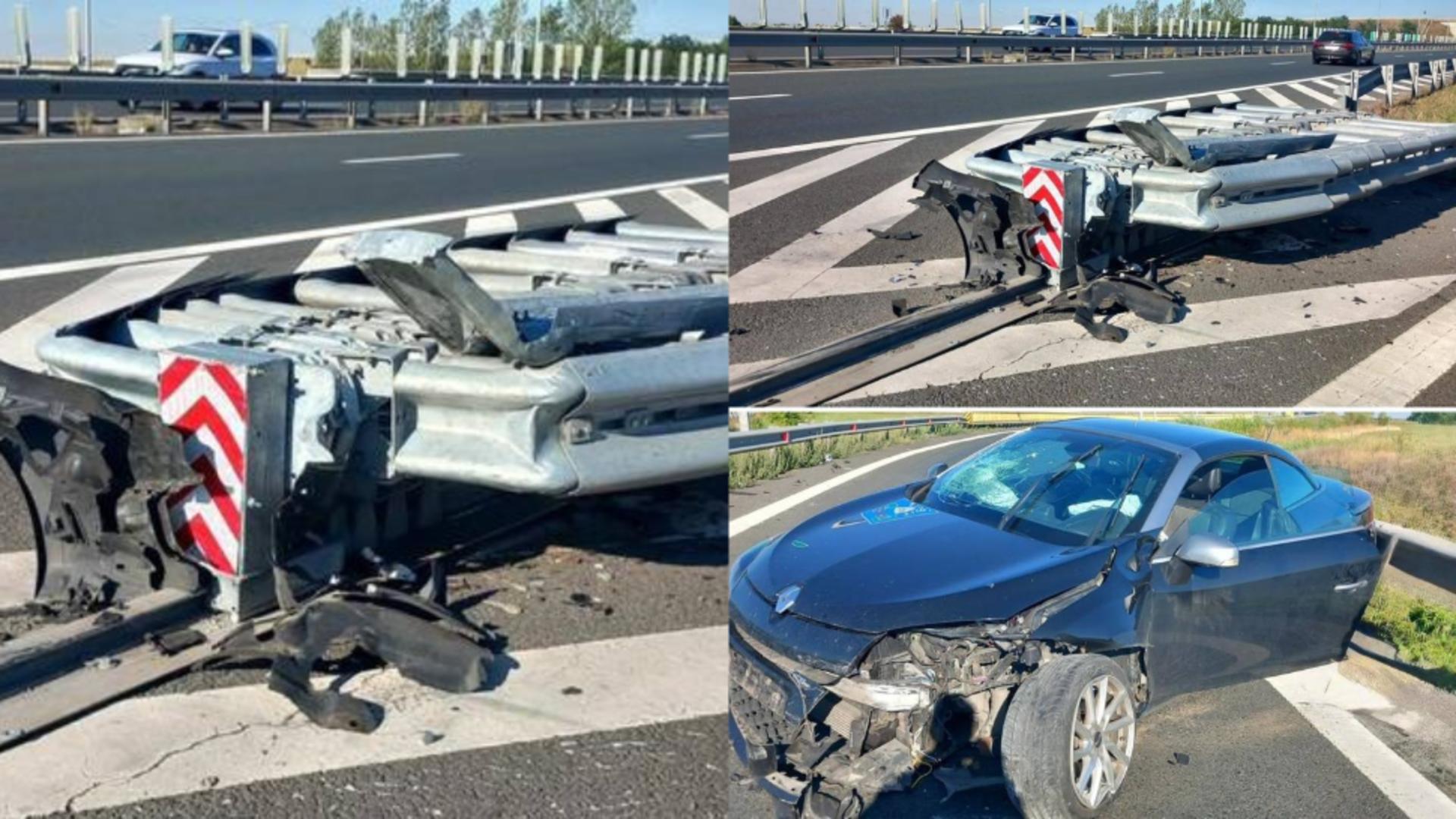 Accident pe A1, în județul Timiș