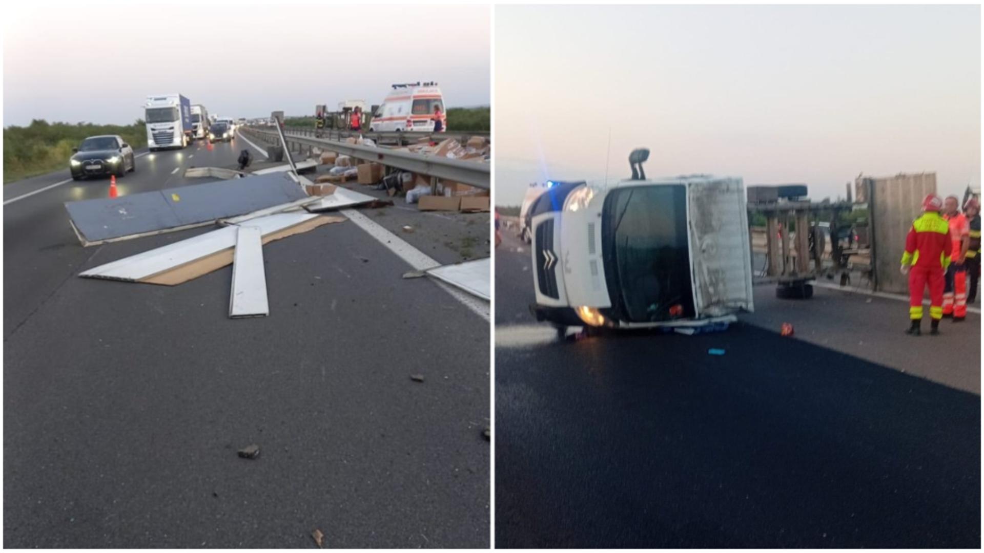 Tragedie pe Autostrada București - Pitești. FOTO: News.ro