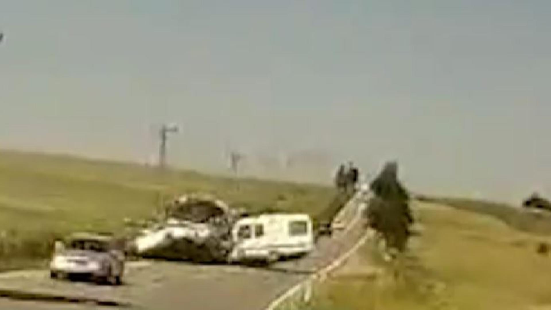 Accident dezastruos pe o șosea din Iași