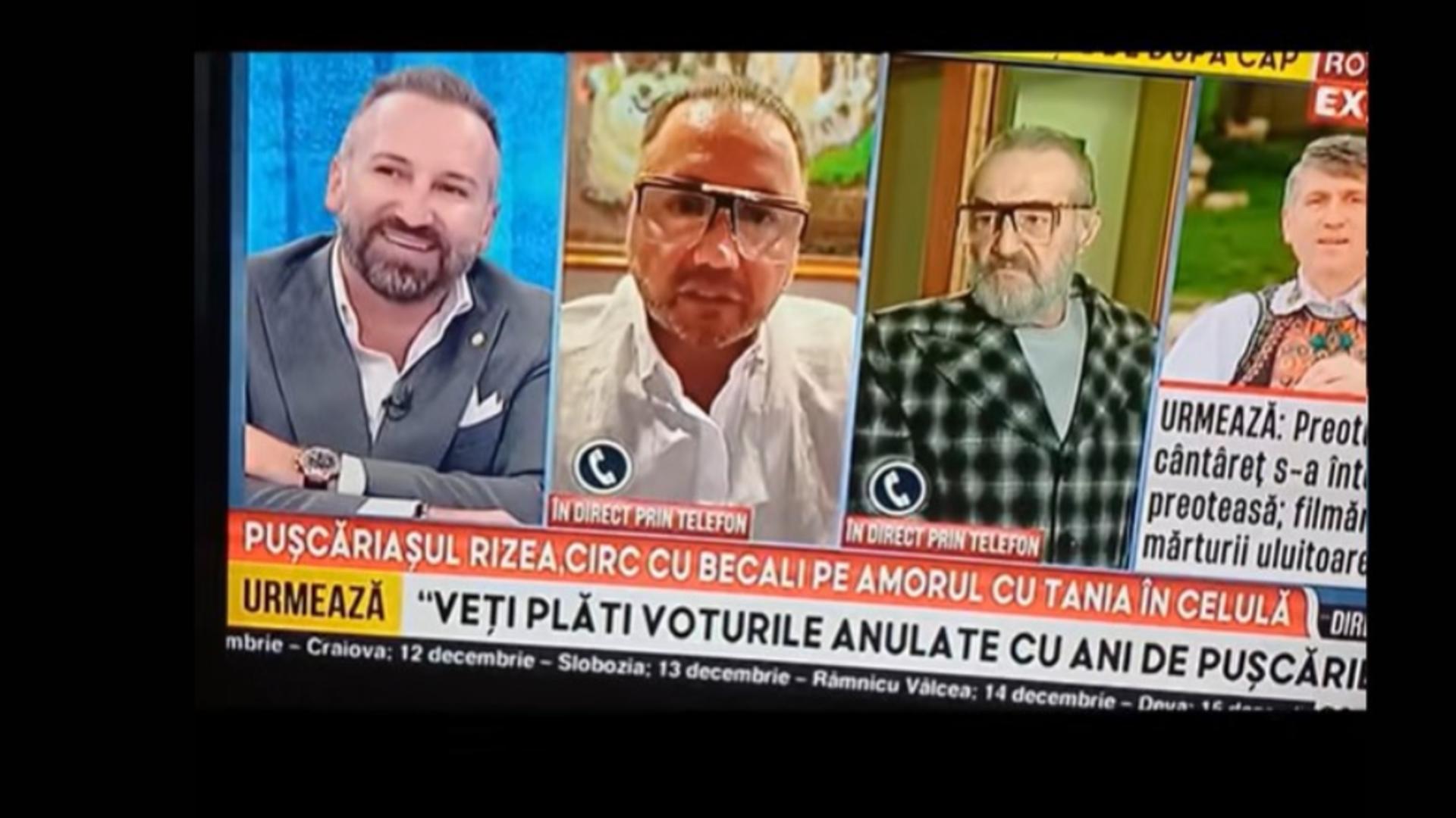 Circ monstru cu pușcărie și acuzații șocante la televiziunea fugarului Ghiță. Foto/Captură video