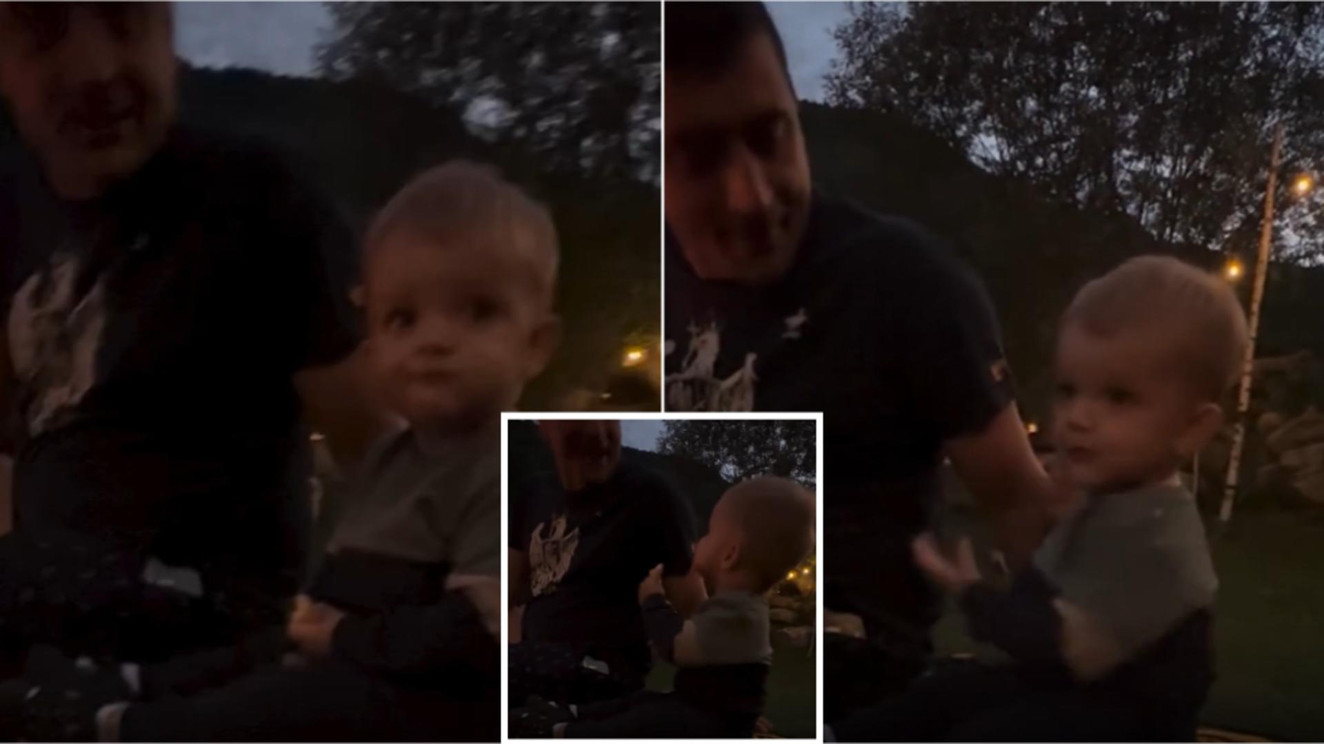 Imagini emoționante cu președintele AUR