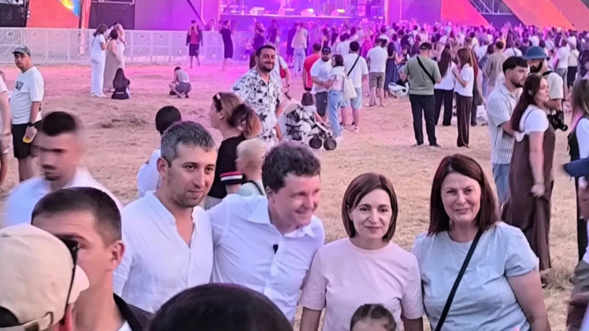 Niculor Dan, alături de Maia Sandu la Festivalul Lupilor din Republica Molodva. Foto/Vitalie Cojocari