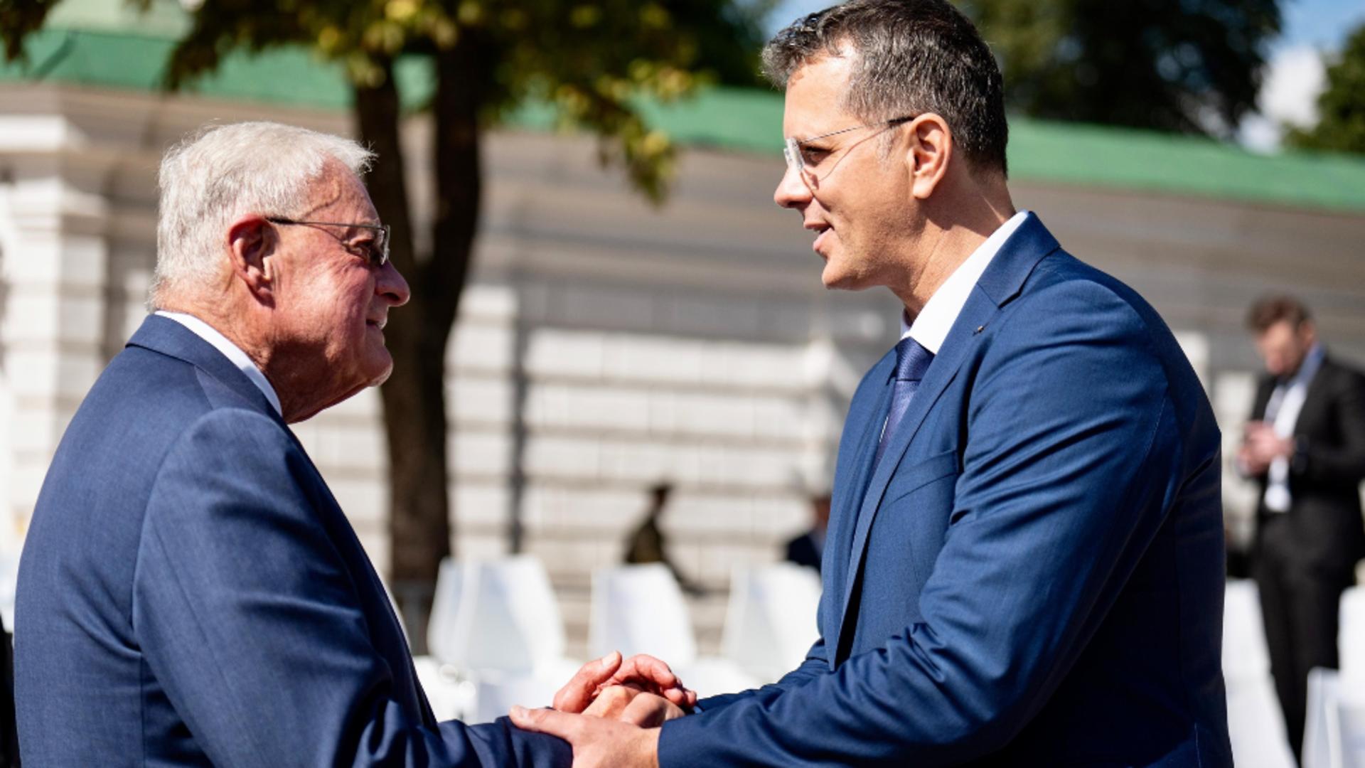 Keith Kellogg, întâlnire la Kiev cu Ionuț Moșteanu. Foto/Moșteanu