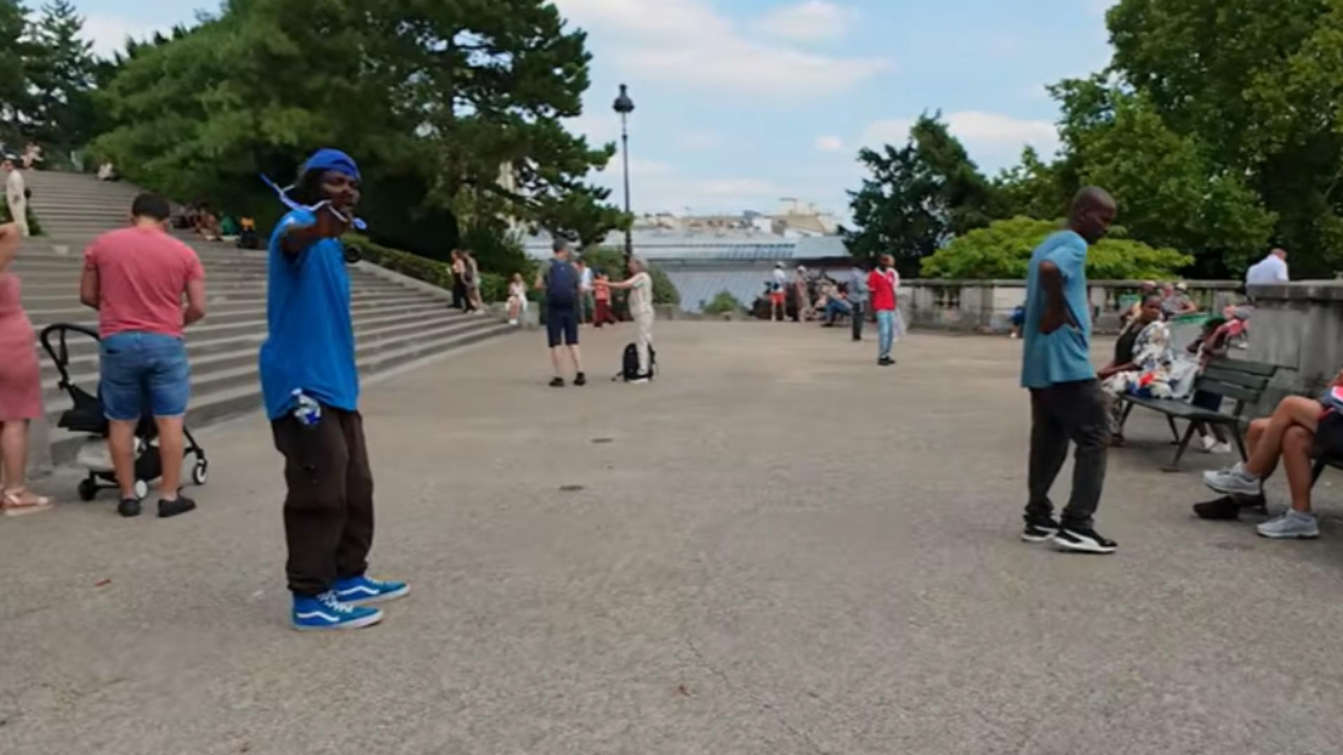 Teroarea de pe străzile din Paris. Foto: Youtube