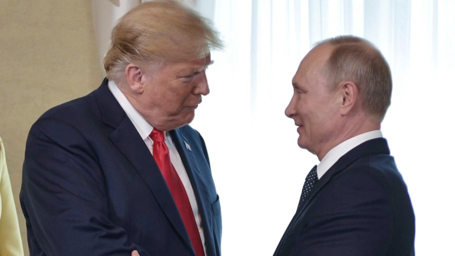 Donald Trump și Vladimir Putin. Foto: Profimedia