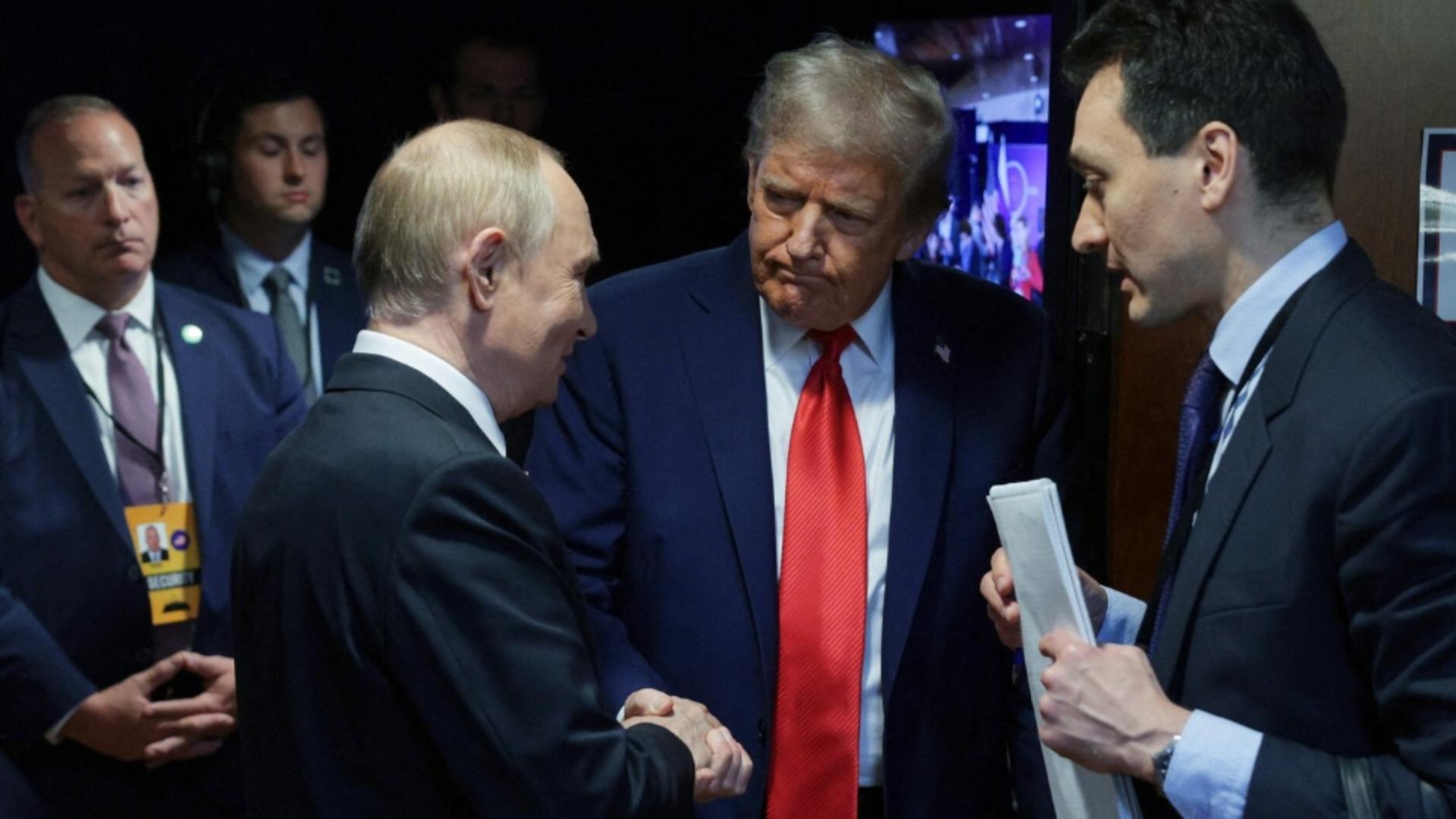 Donald Trump și Vladimir Putin. Foto: Profimedia