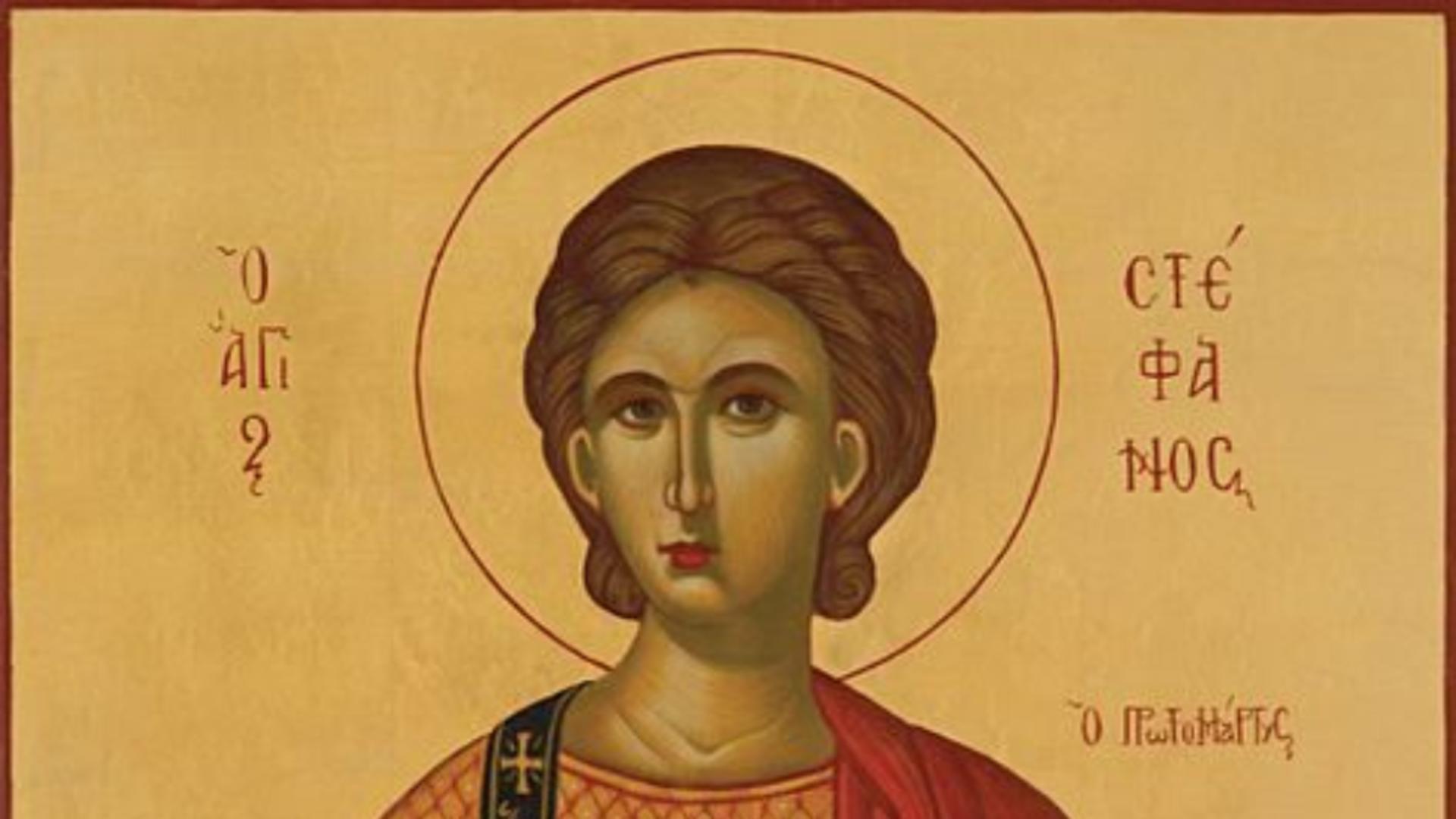 Icoană grecească a sfântului Ștefan 