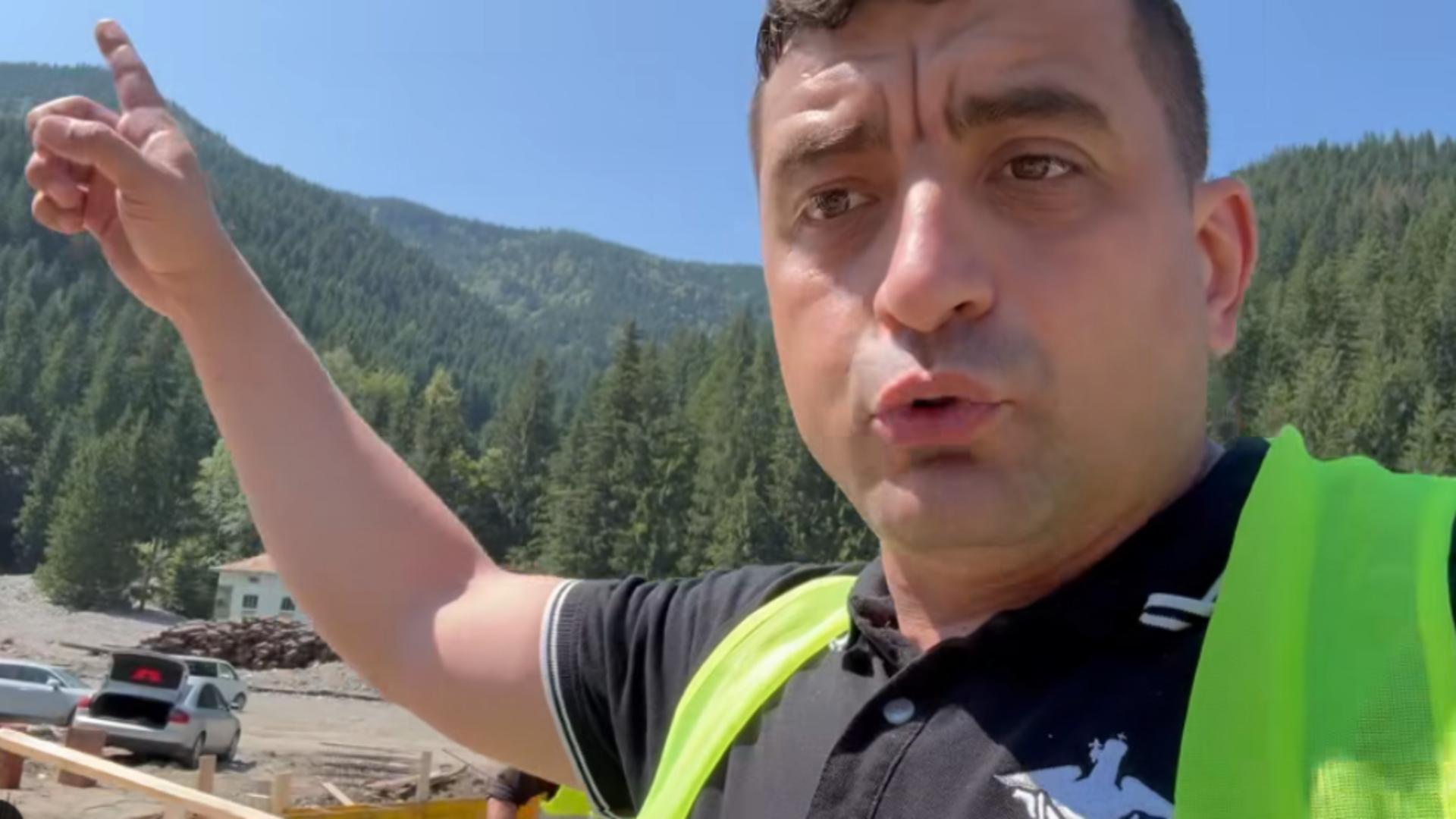 George Simion pune umărul la reconstrucția Broșeniului! 