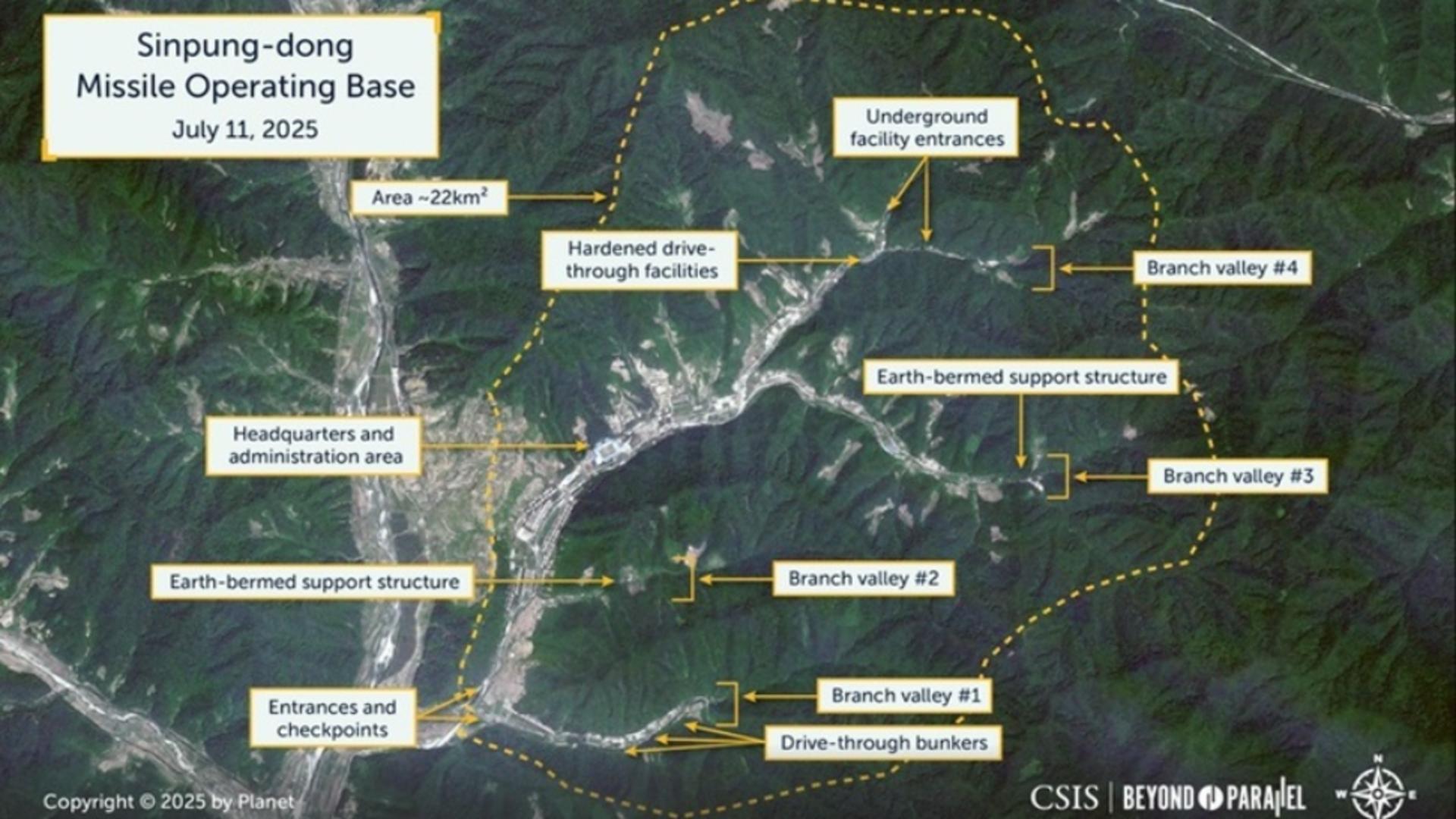 Raport american: Coreea de Nord și-a construit o bază secretă pentru rachete nucleare, la doar 27 km de granița cu China