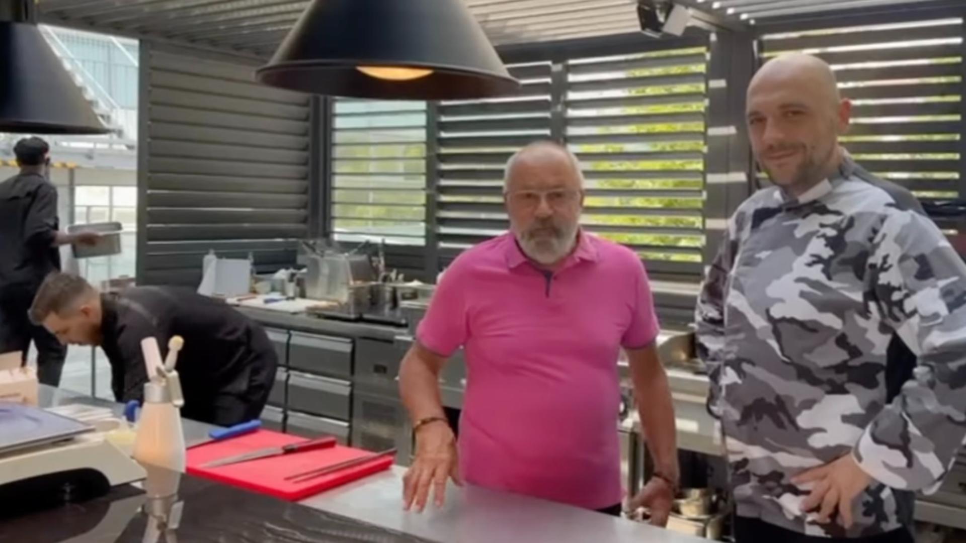 Sorin Roșca Stănescu, în vizită la miraculoasa bucătărie de la Eforie Nord