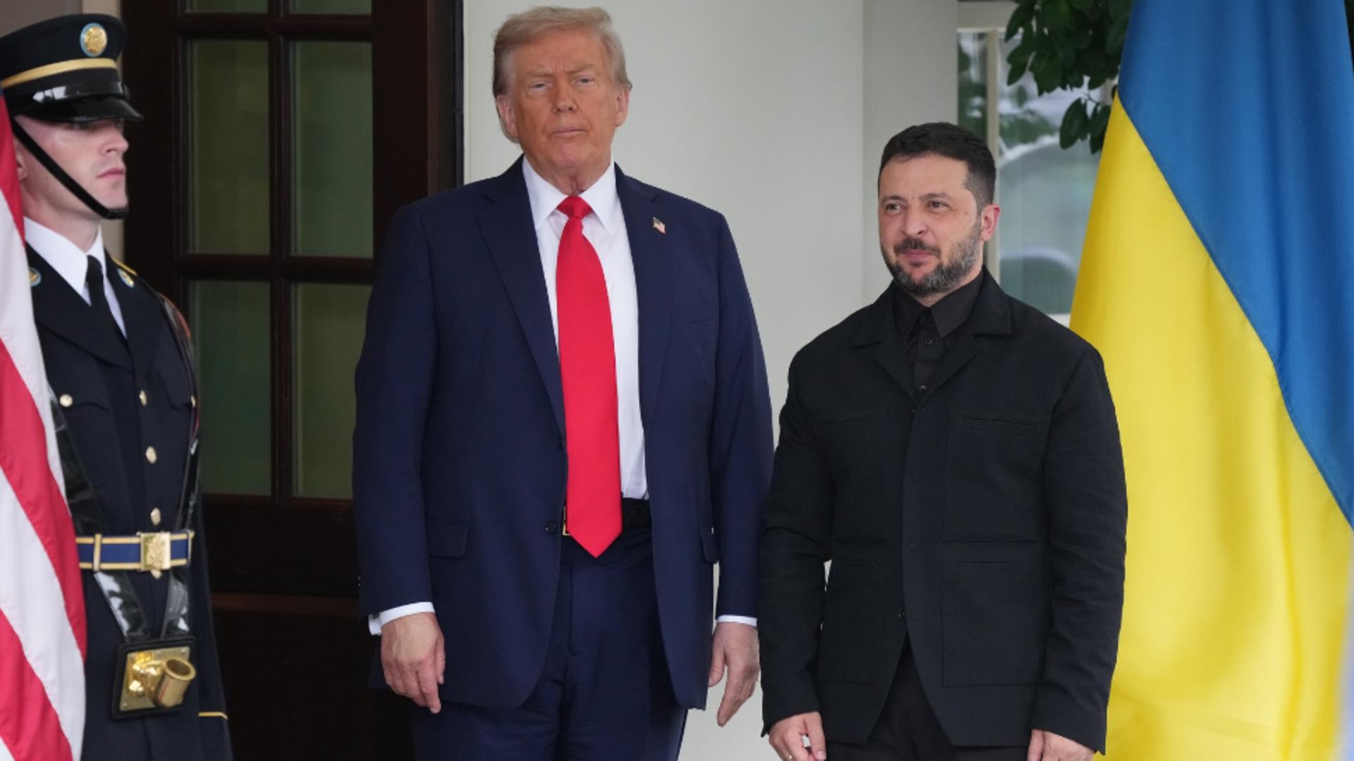 Volodimir Zelenski, primit de Donald Trump la Casa Albă. Foto/Profimedia