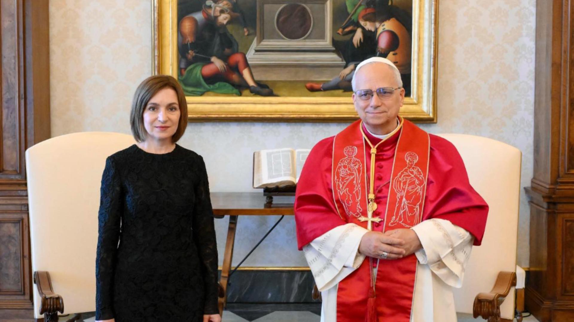Maia Sandu a fost primită de Papa Leon al XIV-lea la Vatican. Ce mesaj i-a transmis Suveranul pontif?