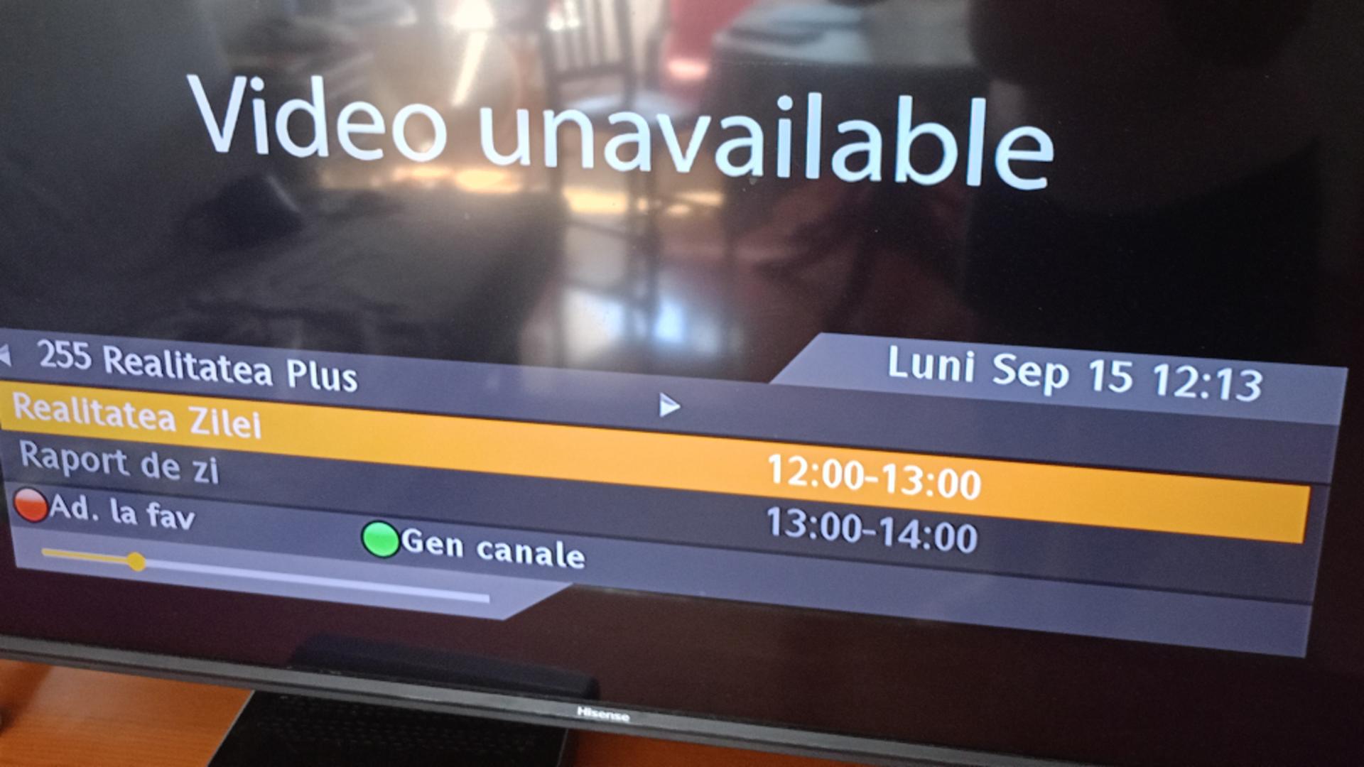 Telespectatori din întreaga țară au semnalat problema