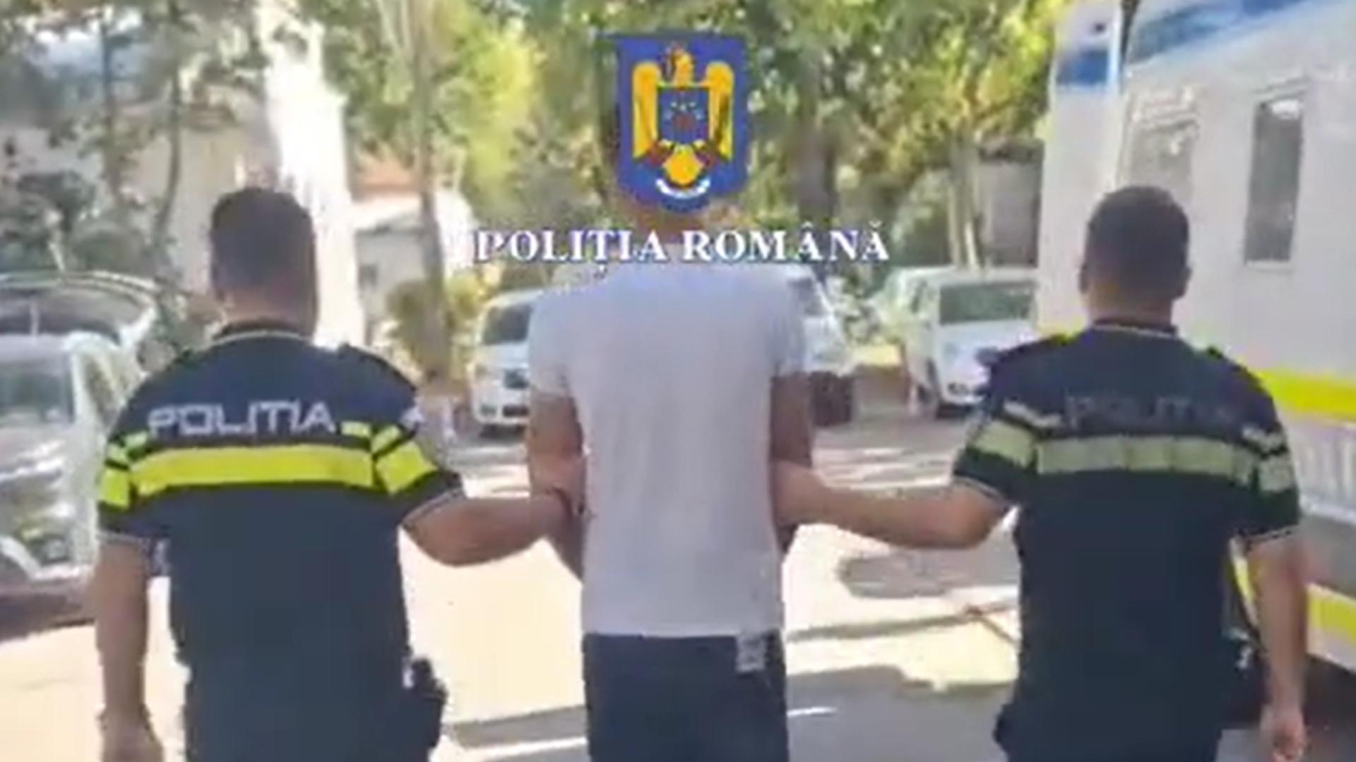 ndivid extrem de periculos, prins de polițiștii români! Era urmărit internaţional pentru că a încercat să omoare un poliţist italian/ Captură video