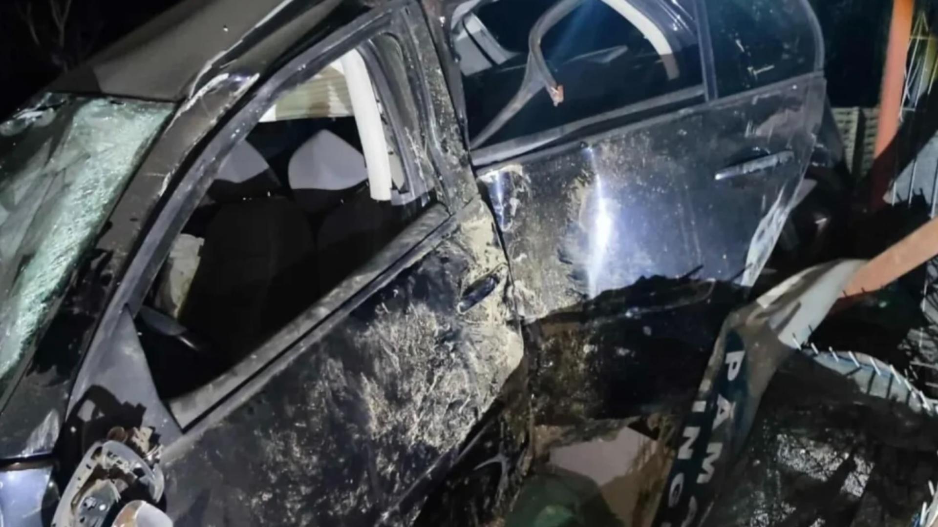 Accident cumplit, la Piatra-Olt: 9 persoane au ajuns la spital, după ce un autoturism a lovit o terasă. Șoferul avea 19 ani
