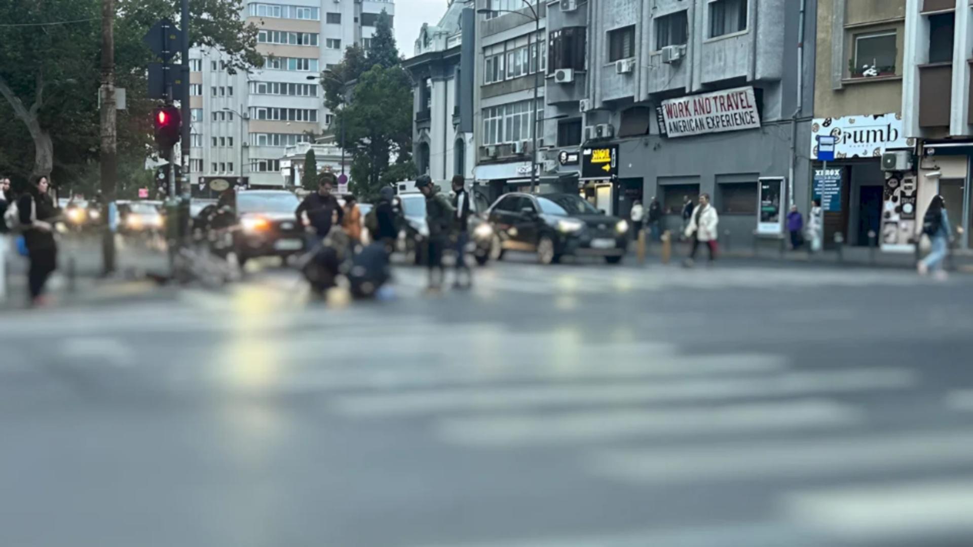 Accident cu trotinetă pe Calea Dorobanți: un bărbat a ajuns la spital după ce s-a dezechilibrat și a căzut