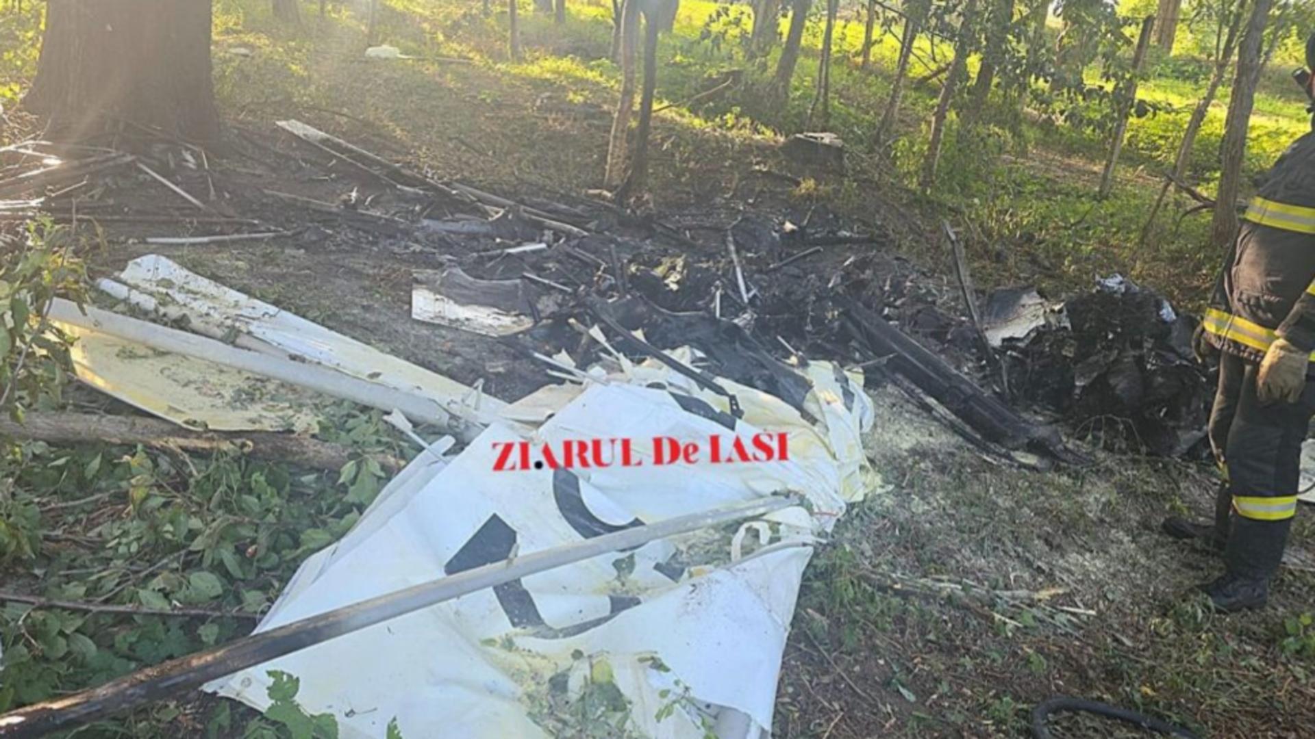  Noi detalii despre avionul prăbuşit la Iaşi: aparatul ar fi avut, recent, o defecţiune la motor