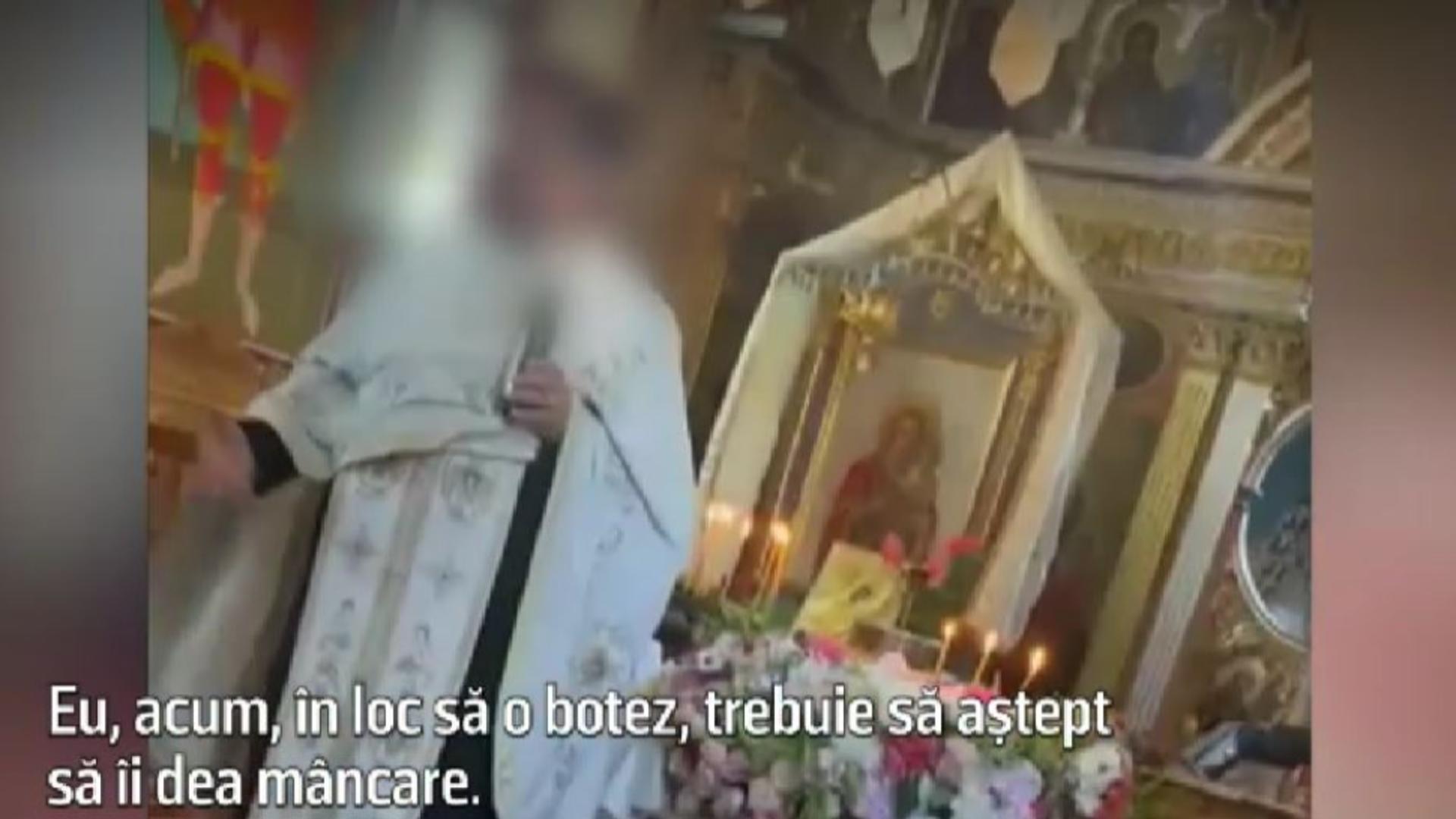 Preot certat de Mitropolie după ce a mustrat părinții unui bebeluș chiar în timpul botezului. Părintele era supărat că bebelușul nu a fost hrănit