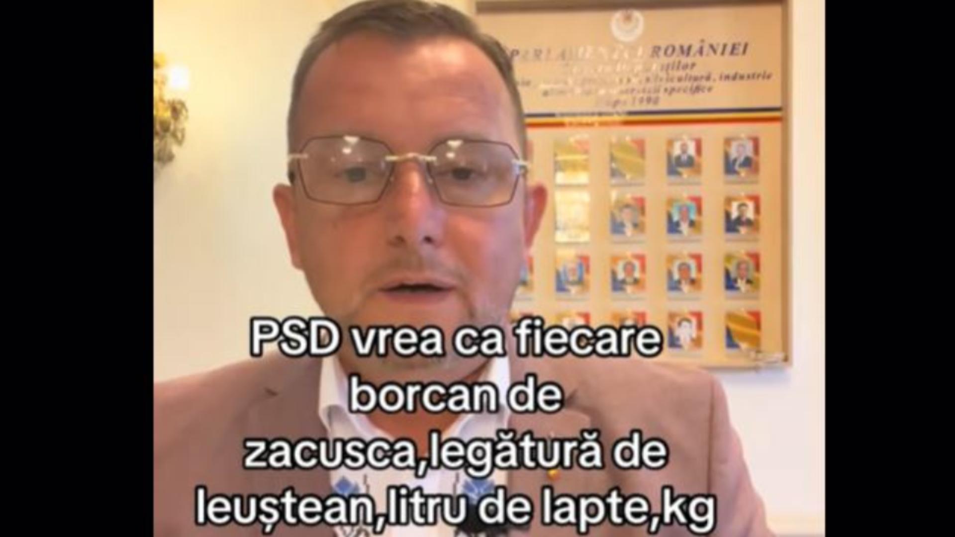 Deputat AUR: „Țăranii vor raporta și borcanele de zacuscă!”