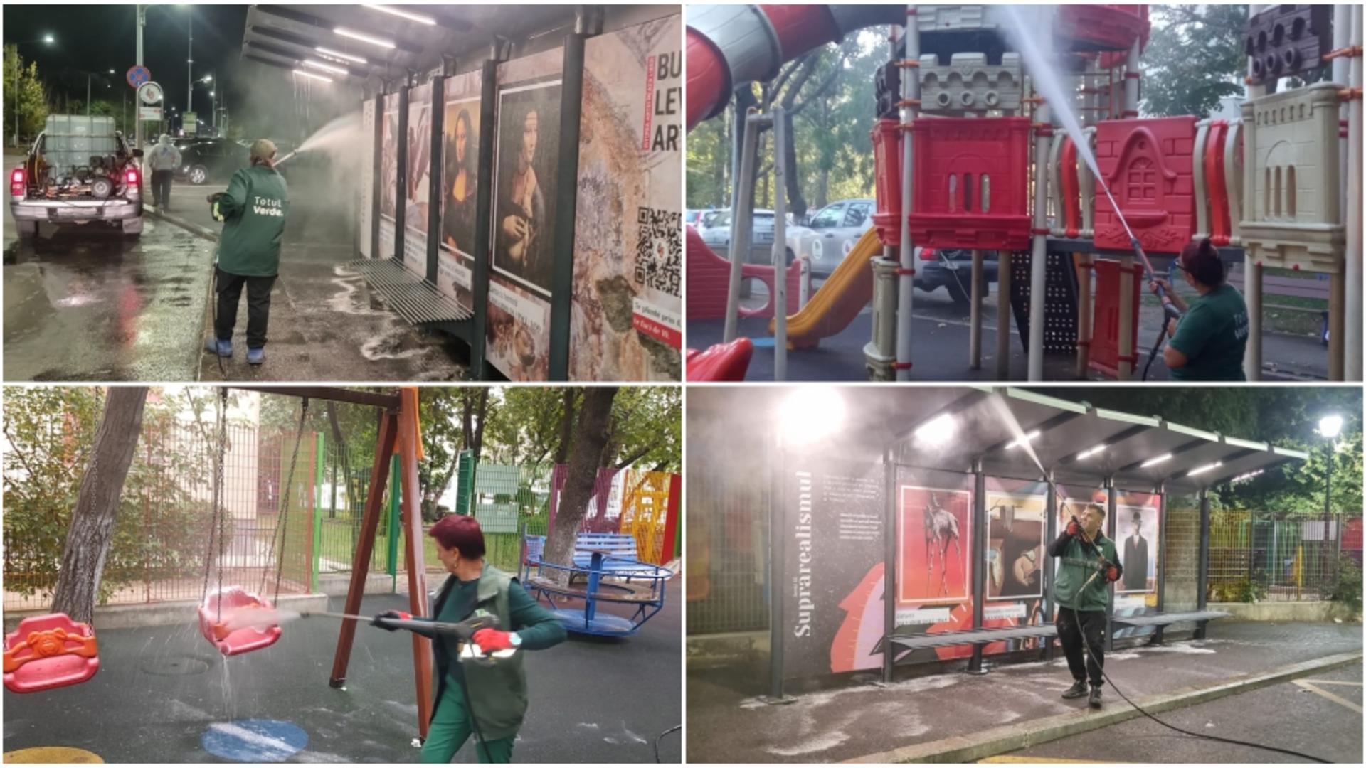 Acțiuni continue de igienizare în Sectorul 4