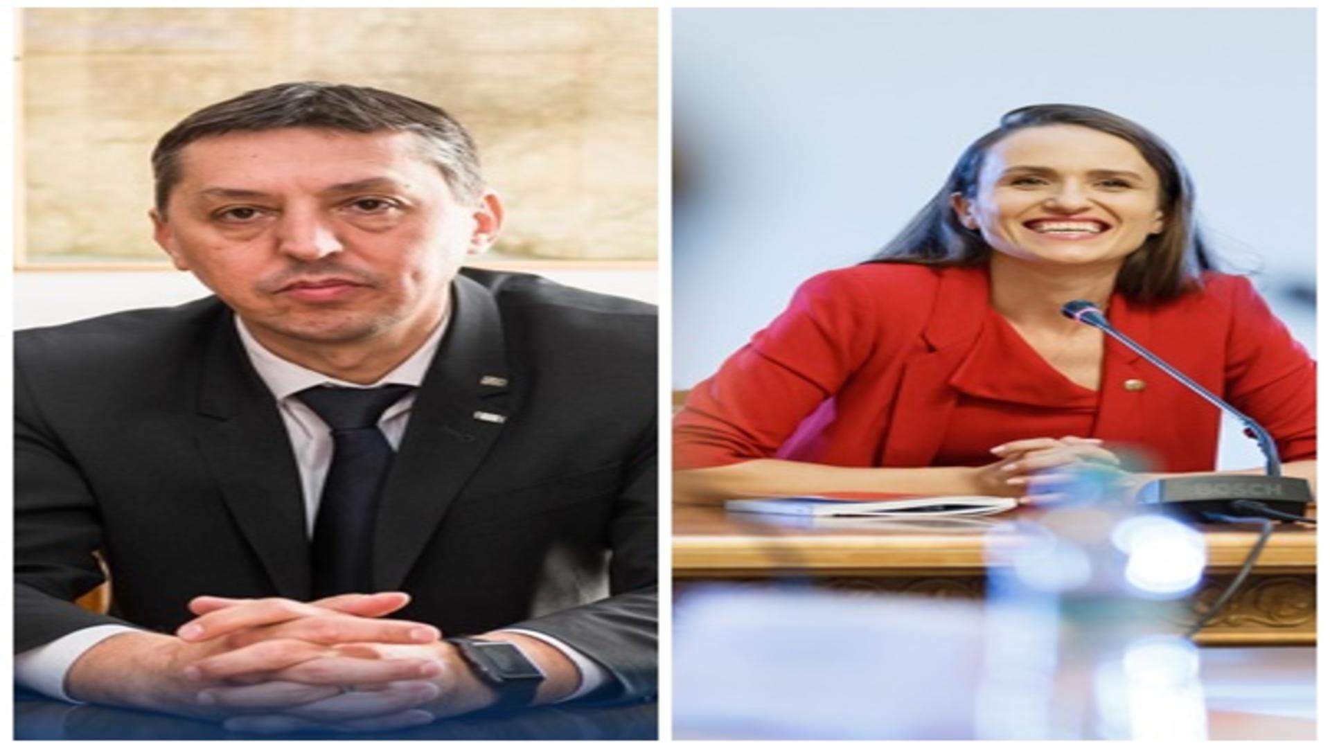 Scandal în România, vizite secrete în SUA: ce pregătesc miniștrii David și Țoiu/ Colaj foto