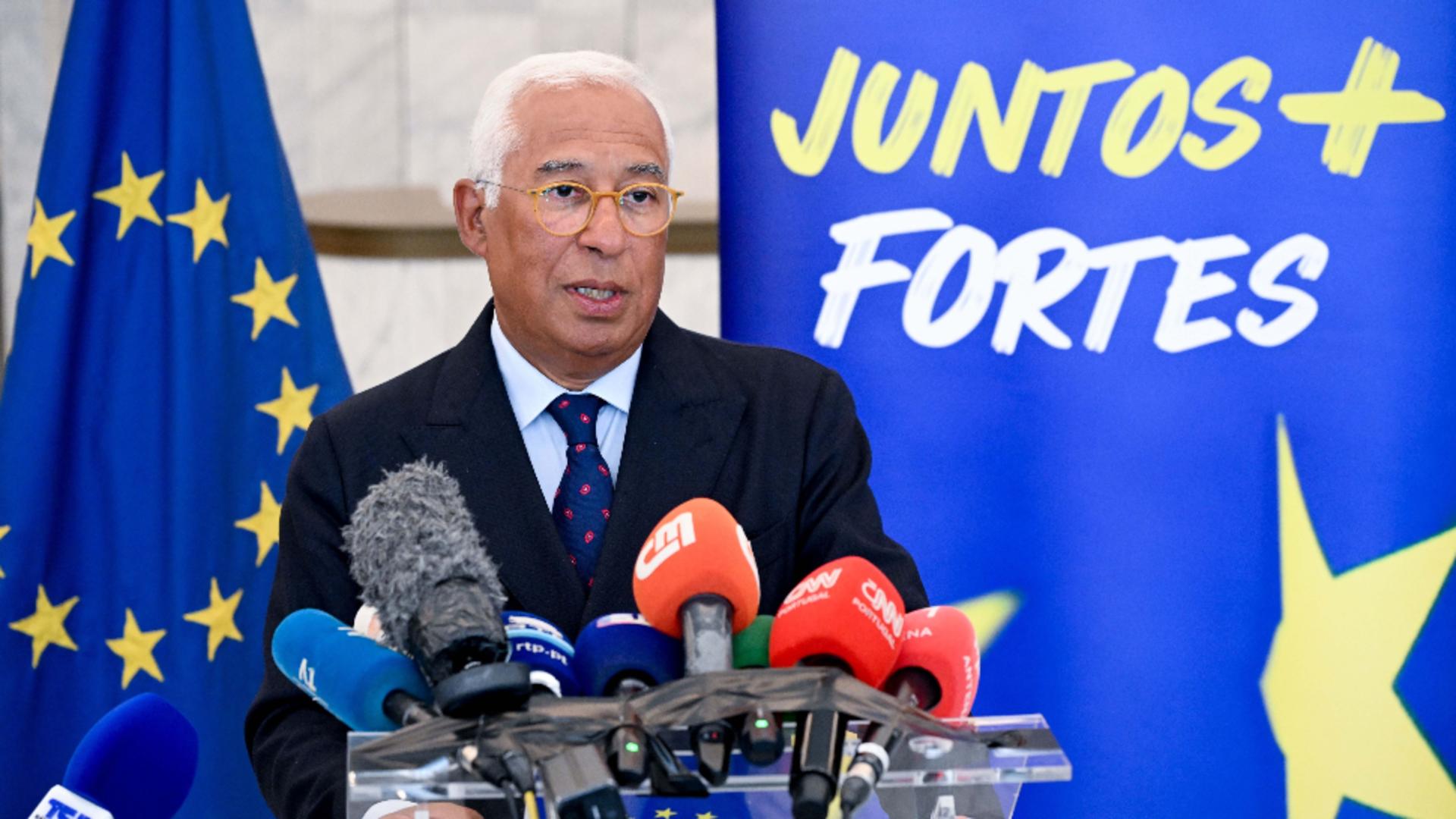 Președintele Consiliului European, Antonio Costa, vine la București: întâlnire crucială cu președintele Nicușor Dan/ Profimedia