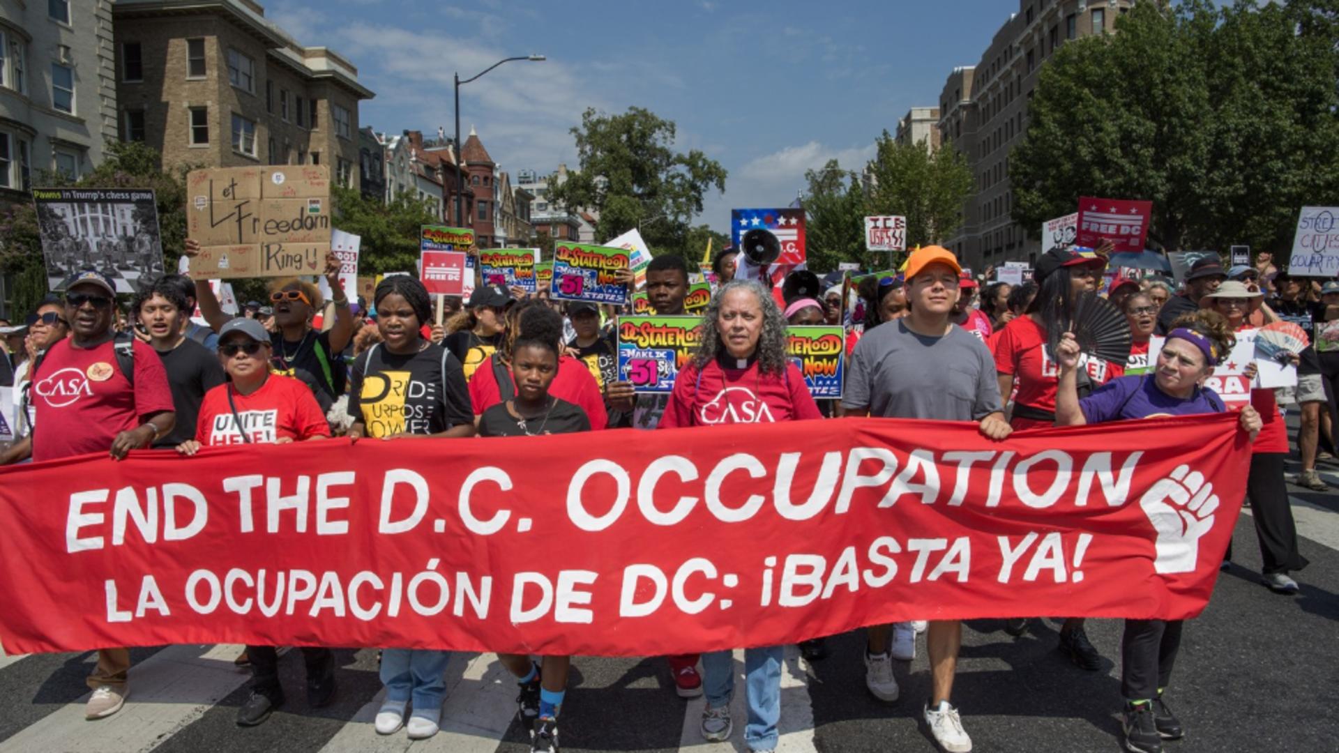 Proteste masive anti-Trump în Washington. Foto: Profimedia
