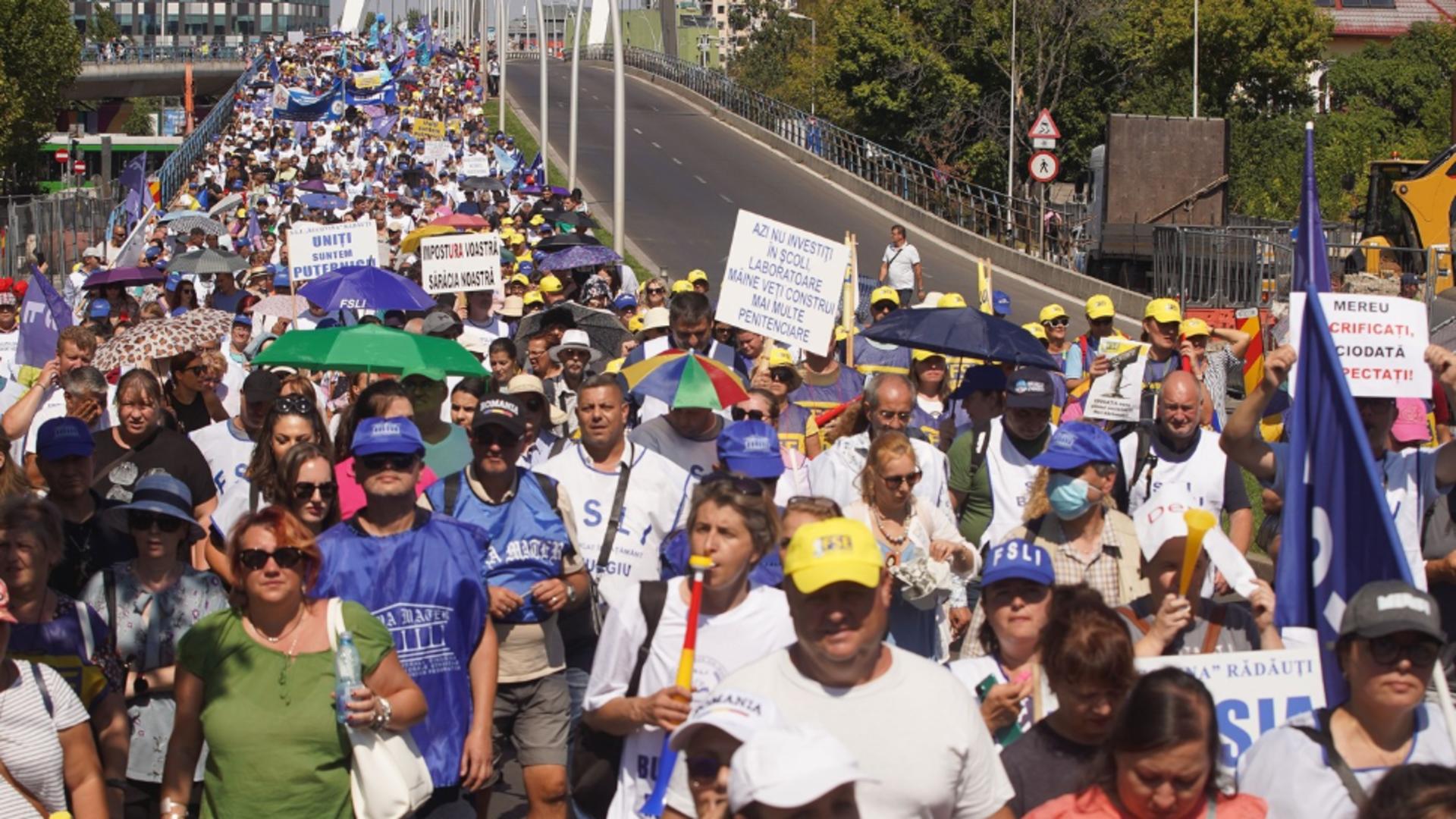 Protest profesori. Foto: Profimedia