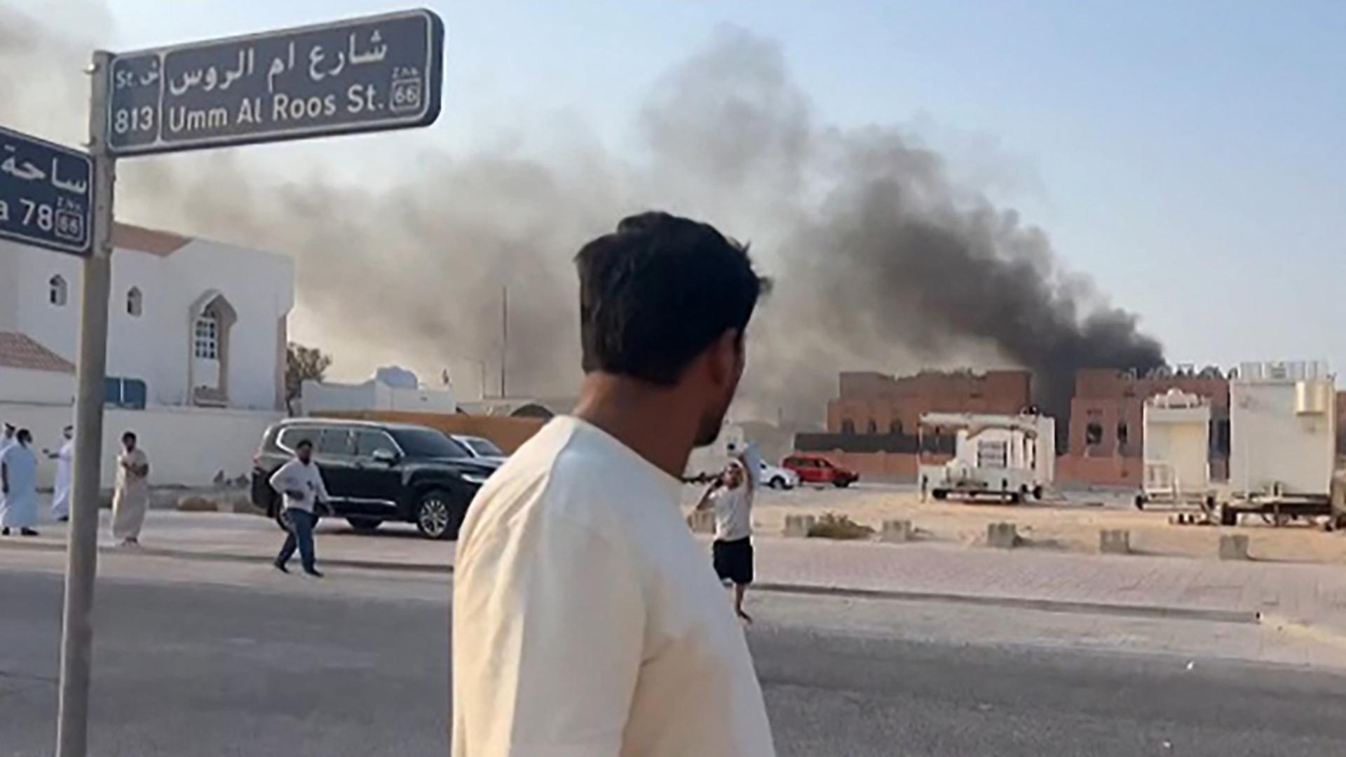 Explozii în Doha. Foto: Profimedia