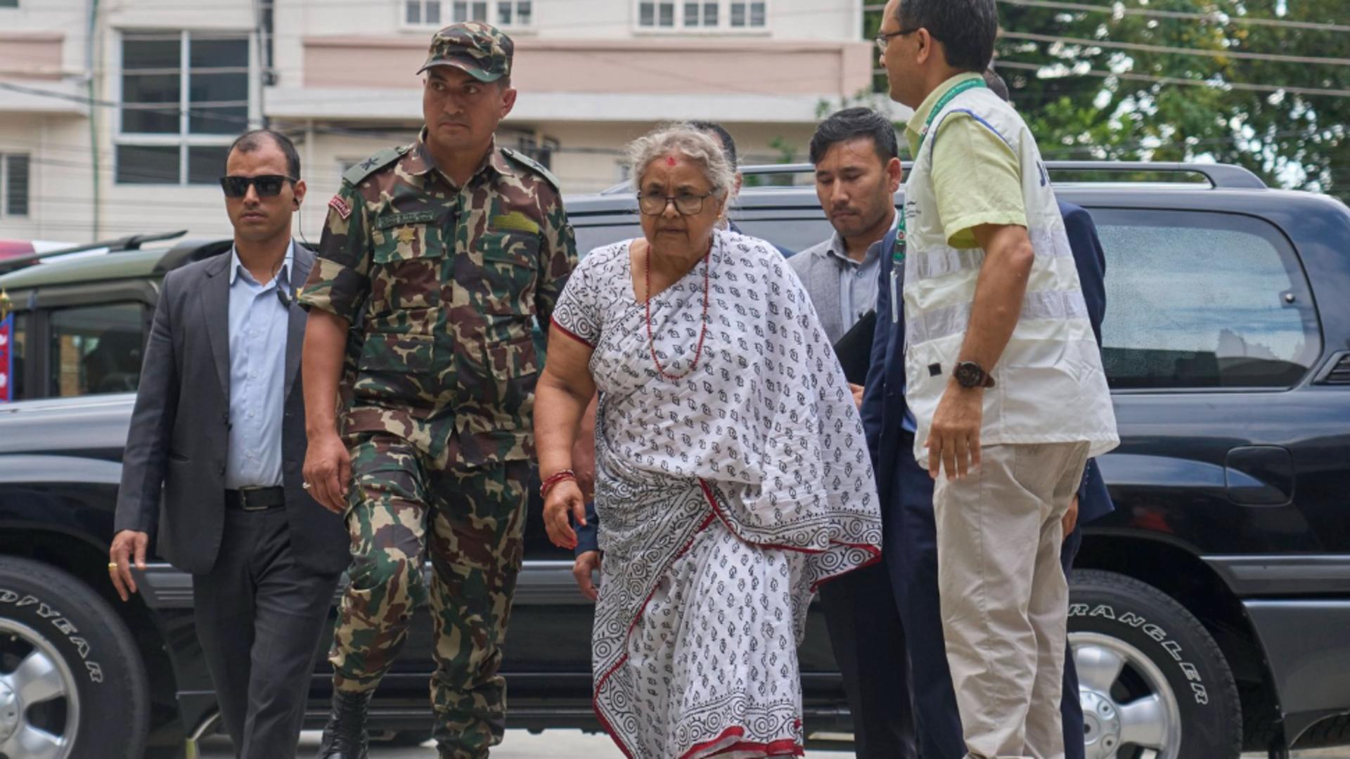 Sushila Karki, noul premier al Nepalului. Foto: Profimedia