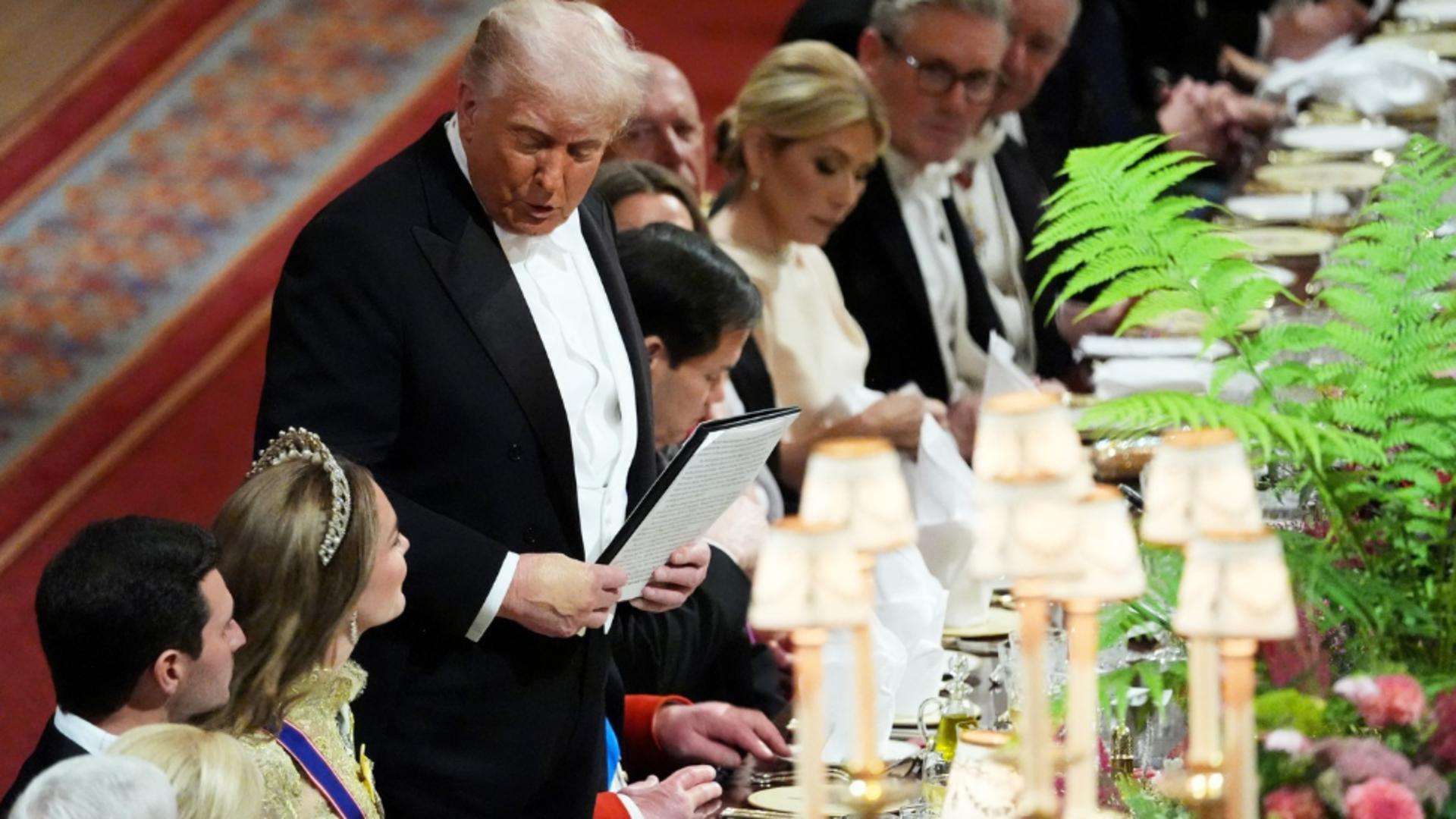 Banchet regal plin de fast la castelul Windsor, din Marea Britanie, pentru Donald Trump / Foto: Profi Media