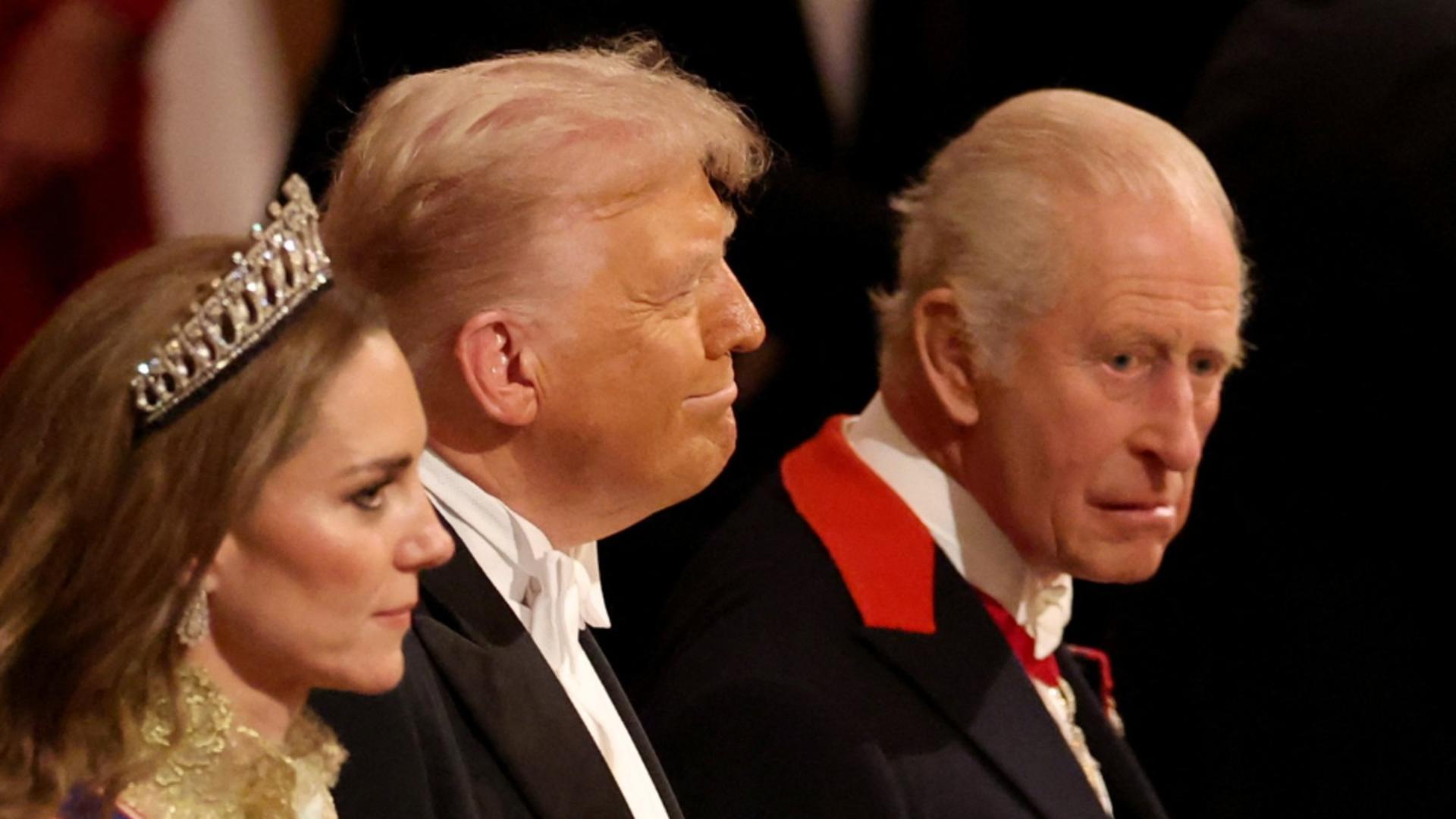 Liderul american a făcut gafe inclusiv la recepția oficială (Profimedia)