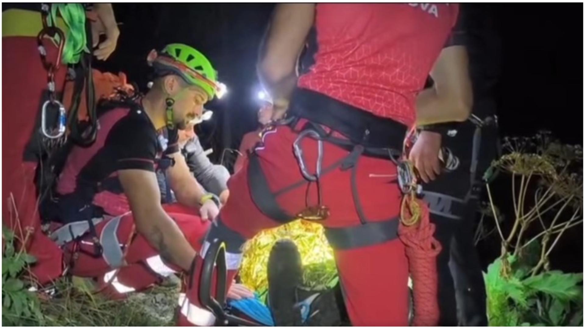 Intervenție dificilă a salvamontiștilor din Prahova