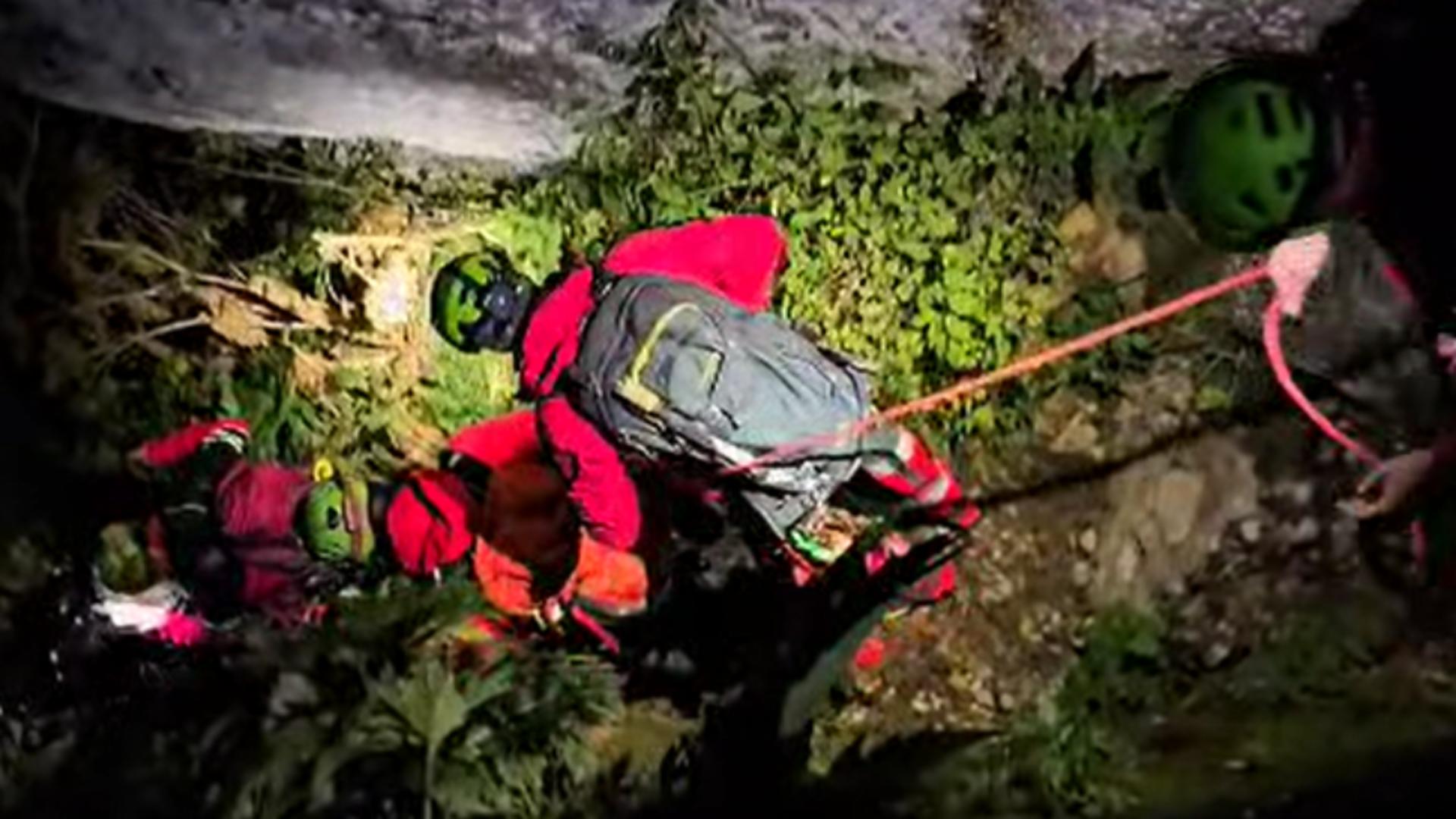 Munții Bucegi, scenă de intervenție extremă