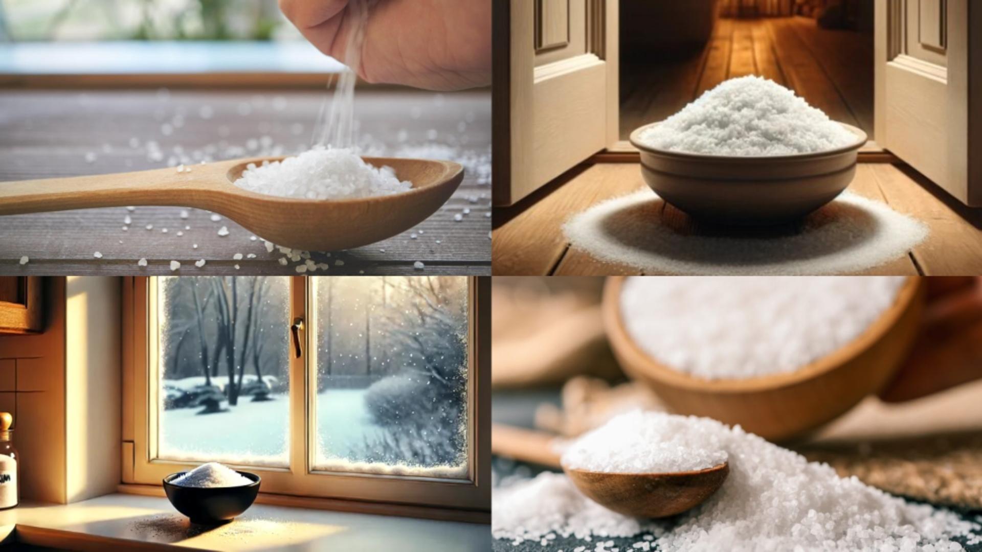 Motivul pentru care trebuie să pui un bol cu sare la fereastră iarna
