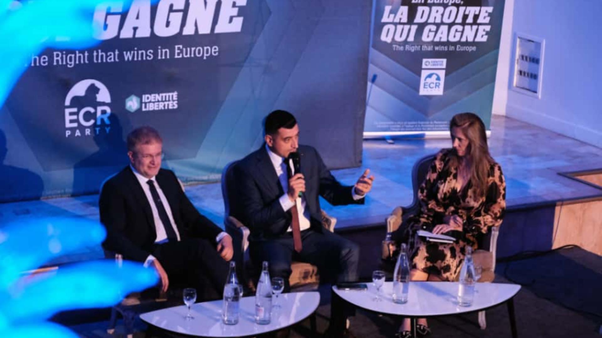 George Simion, la evenimentul conservatorilor europeni de la Paris