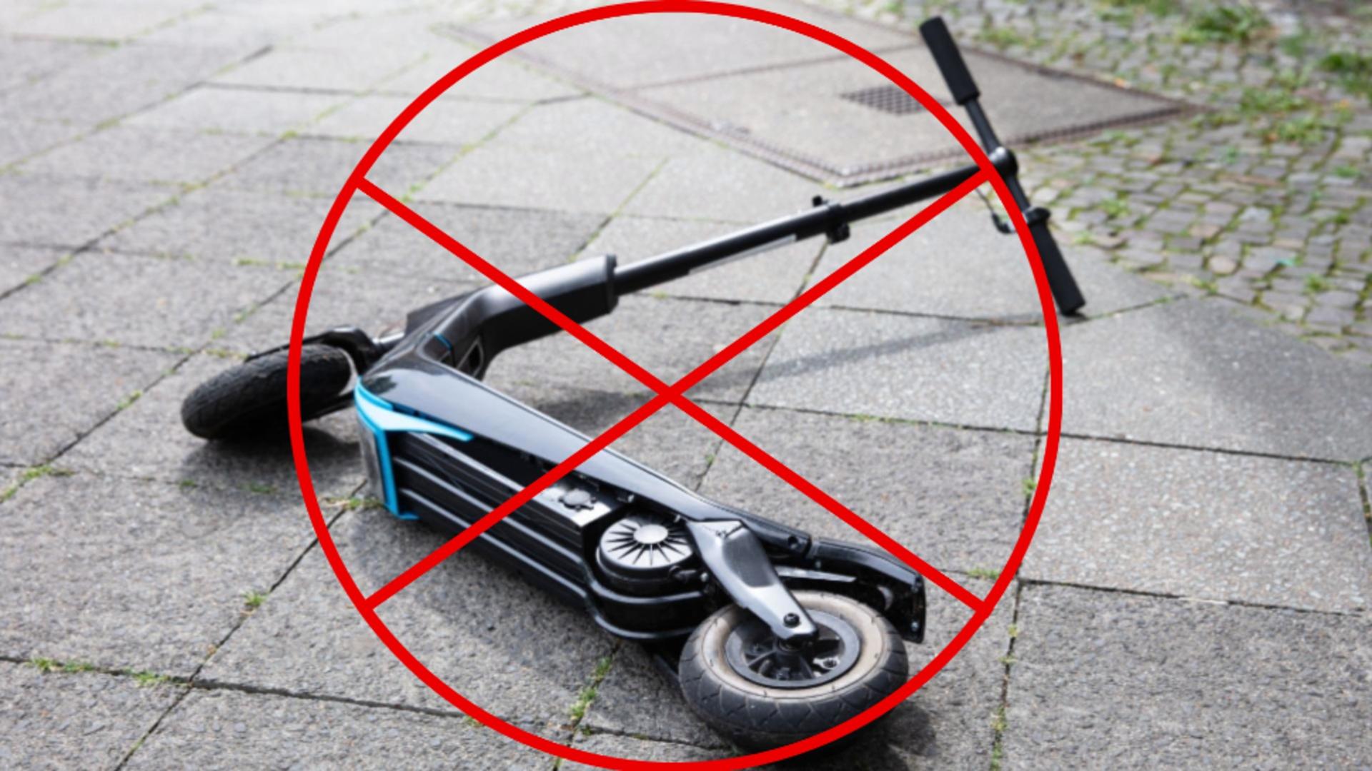 Orașul din România care interzice circulaţia trotinetelor electrice închiriate