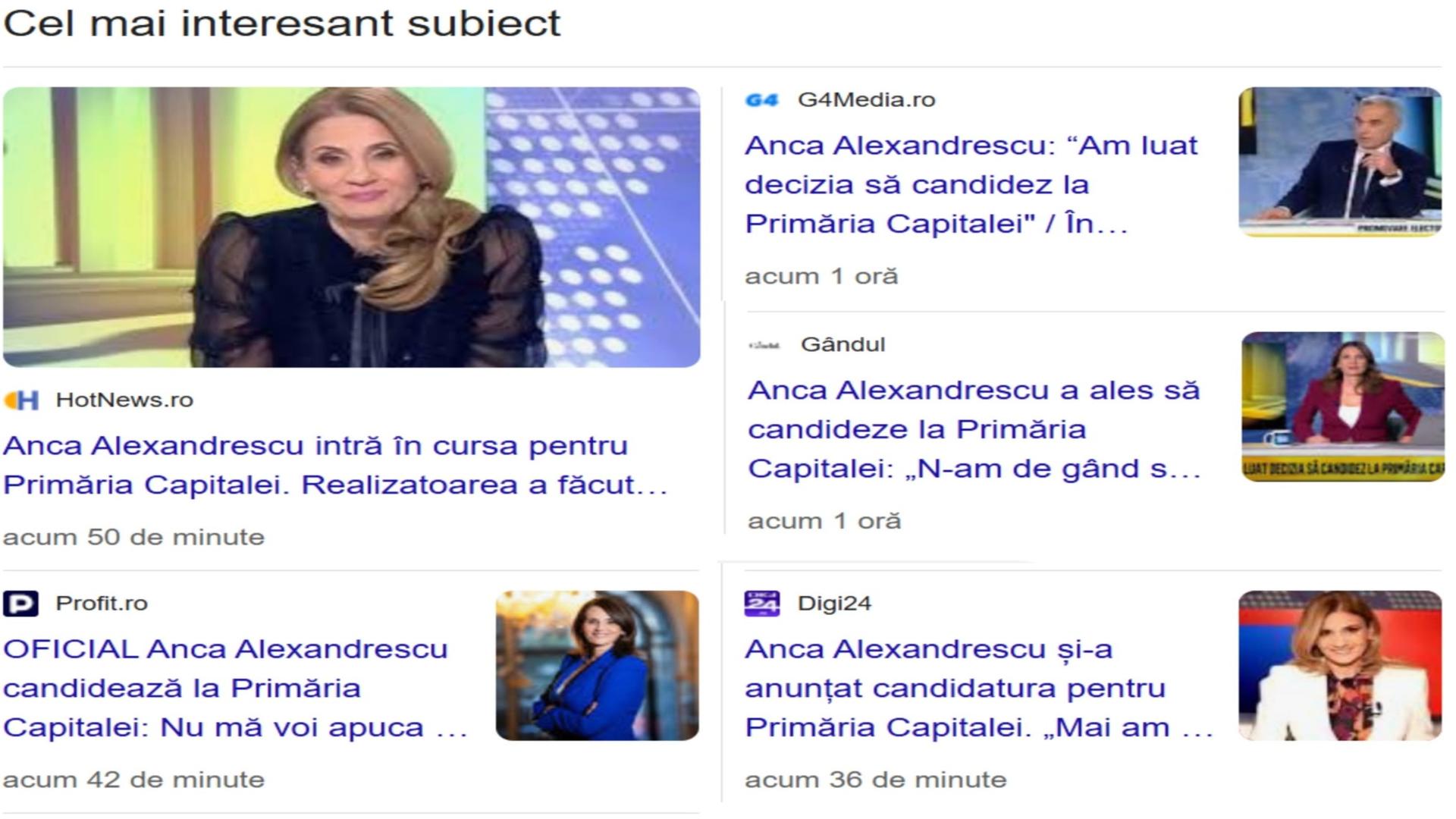 Sondajele o creditează pe jurnalistă drept un candidat redutabil