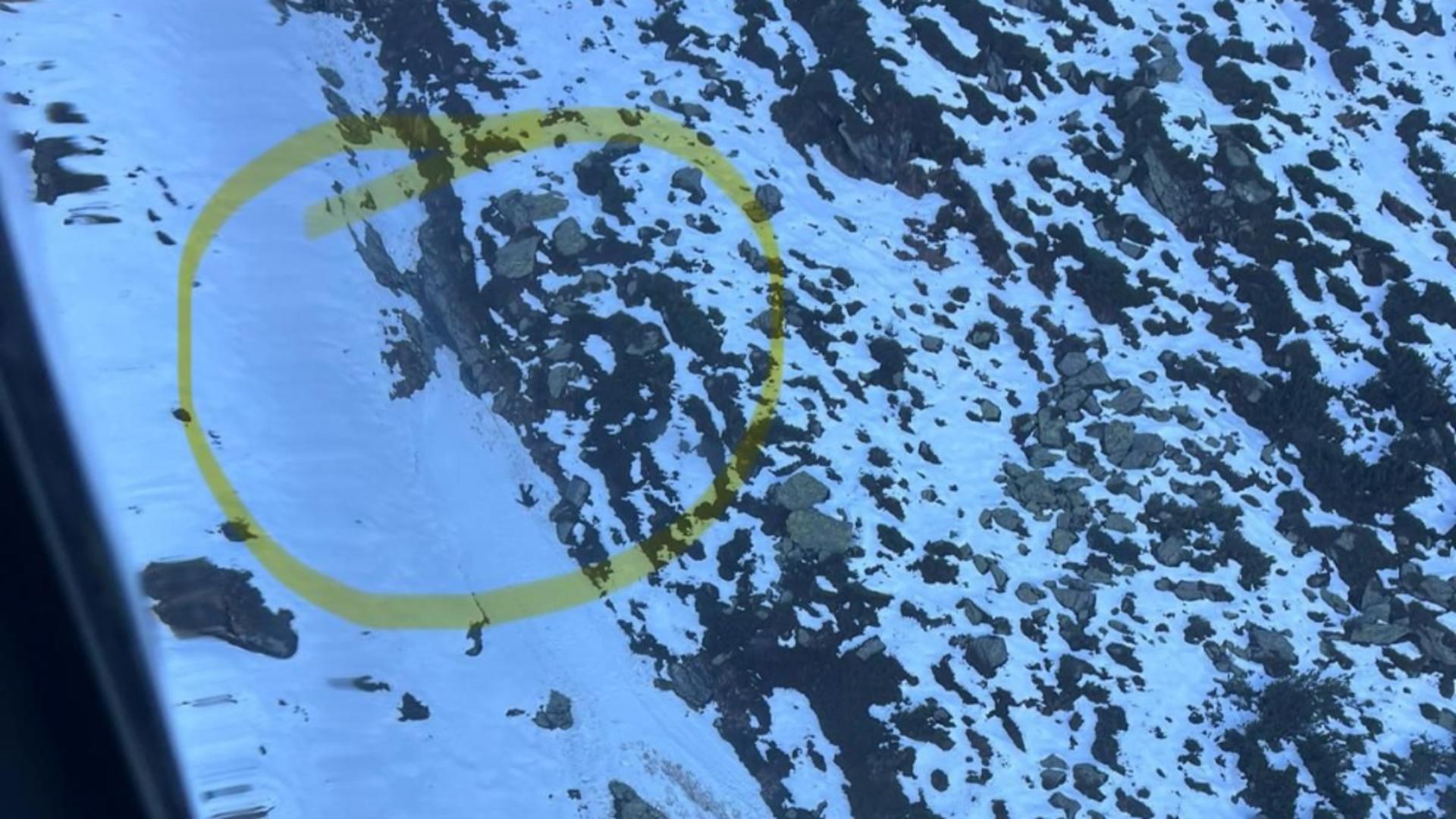 Doi turiști au murit după o cădere de sute de metri în gol. Foto: Salvamont