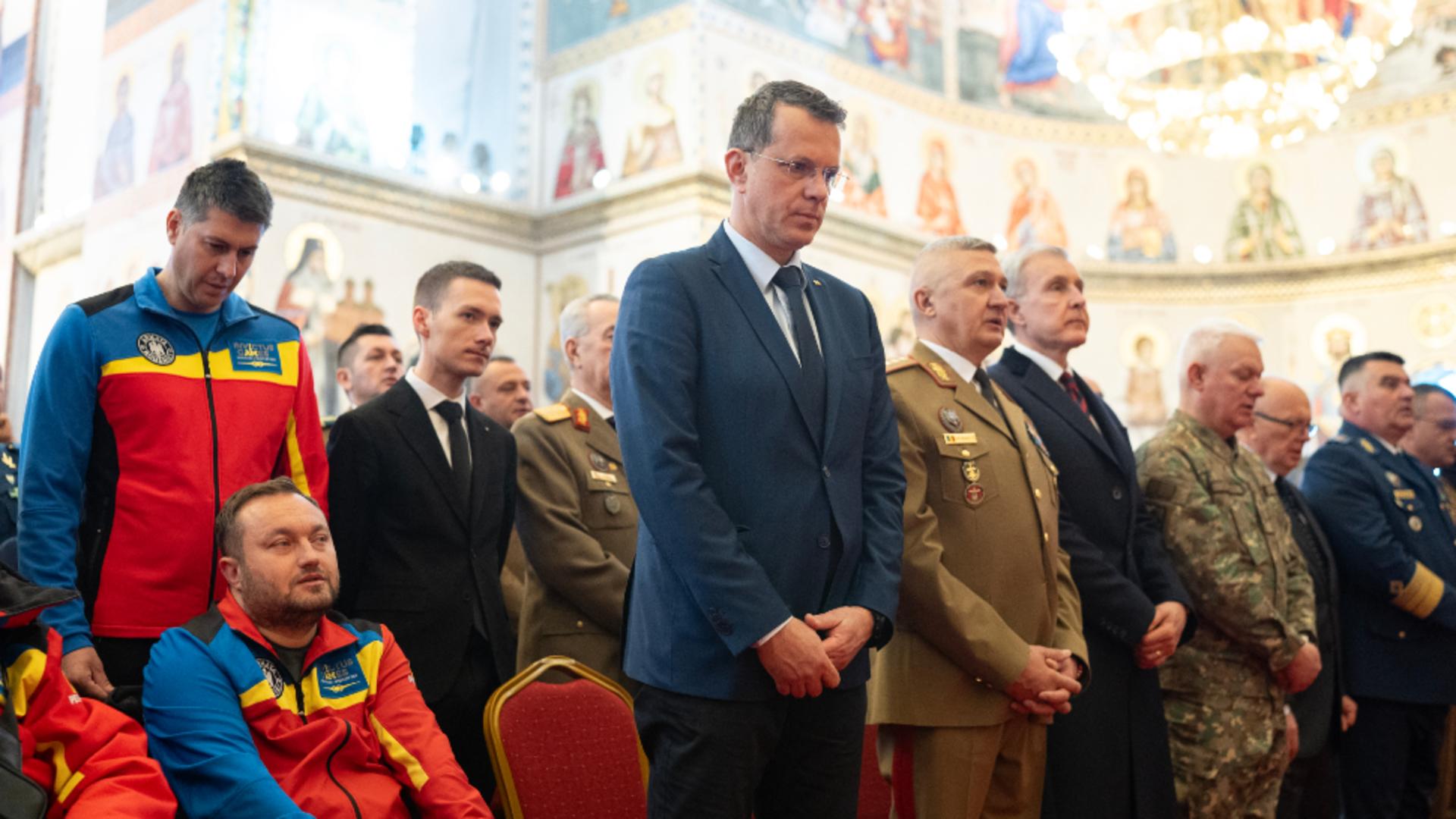 Ionuț Moșteanu în Catedrala Neamului. Foto: Facebook