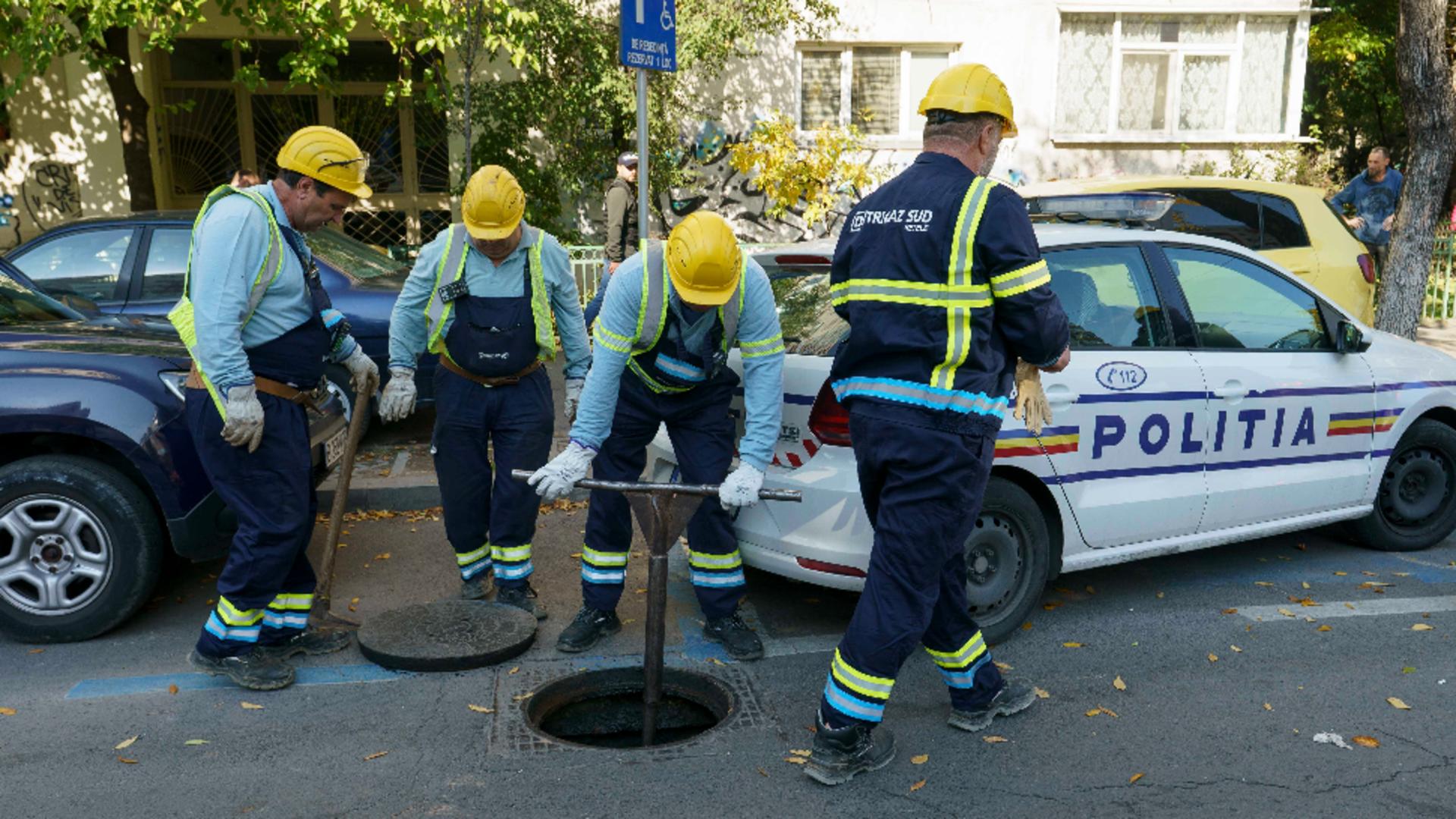Se dă drumul la gaze, în zona exploziei din Rahova. Foto/Profimedia