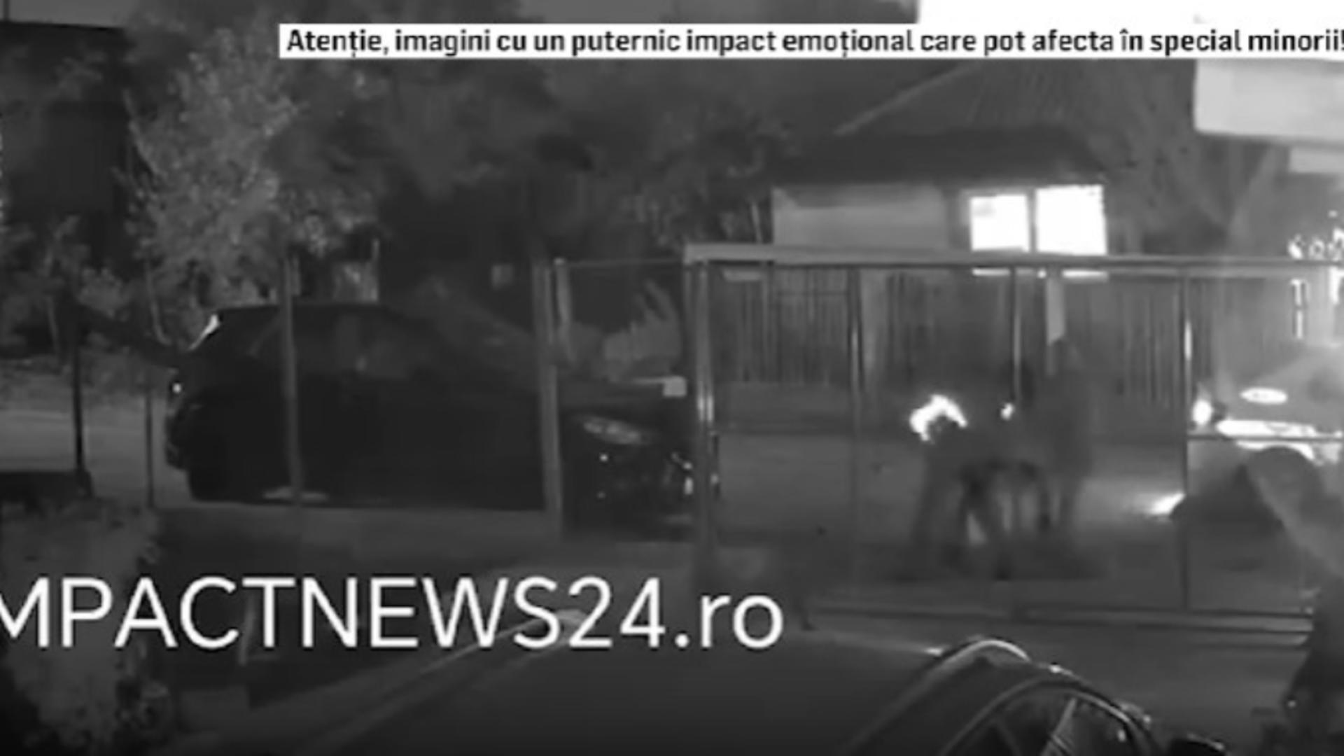 Bărbat încătușat și târât de polițiști în fața casei. Imagini halucinante în Teleorman