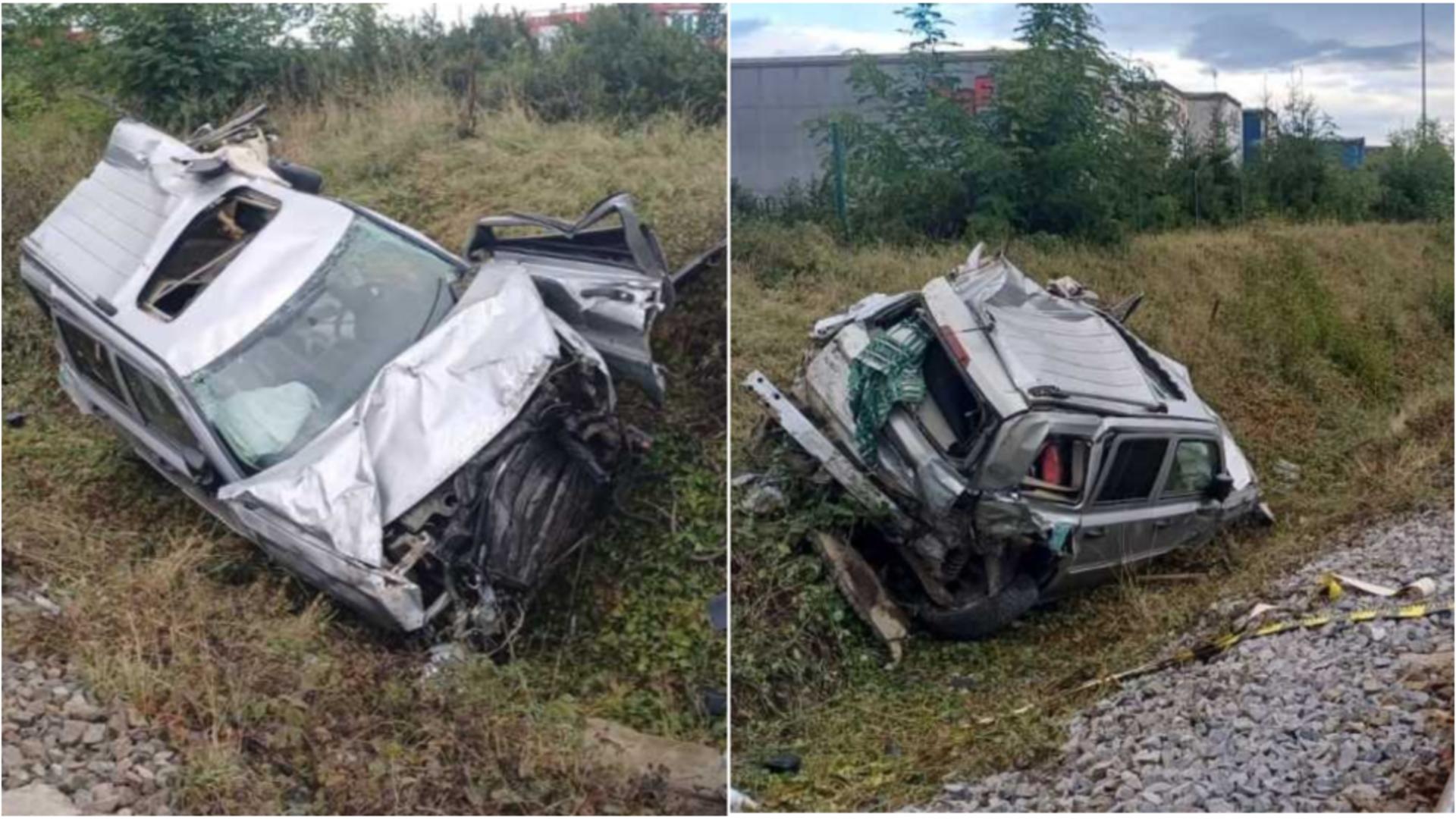 Accident feroviar în județul Suceava. FOTO: ISU